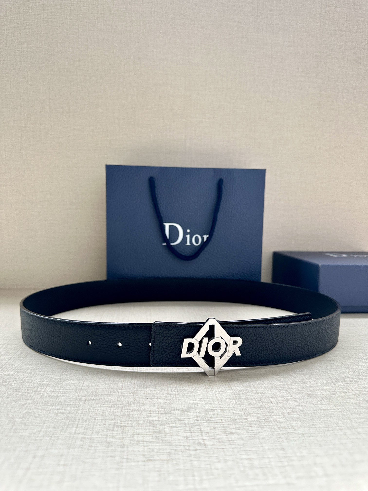 Basic Belt Cow Leather Black Adjustable M