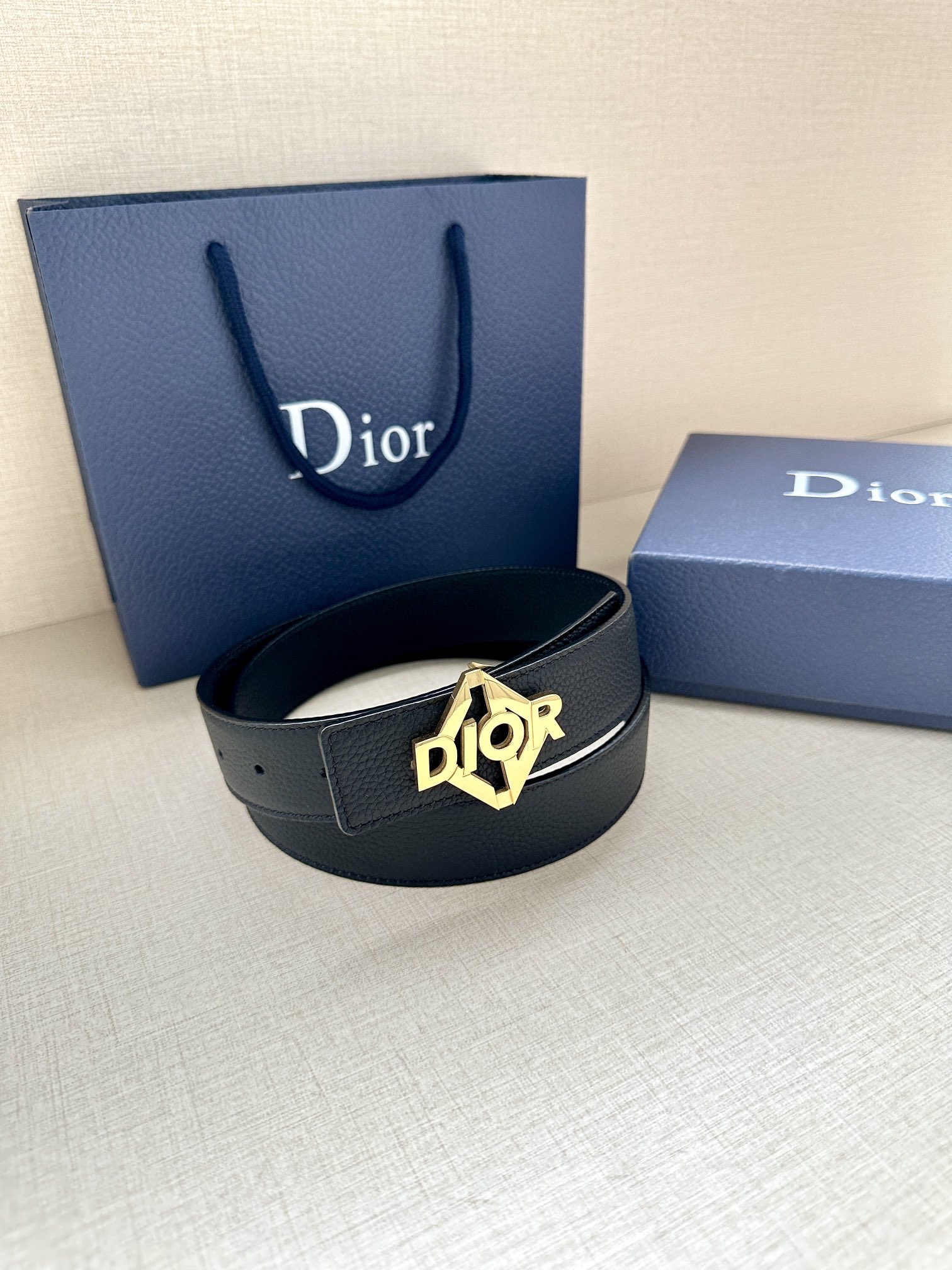 Basic Belt Cow Leather Black Adjustable M
