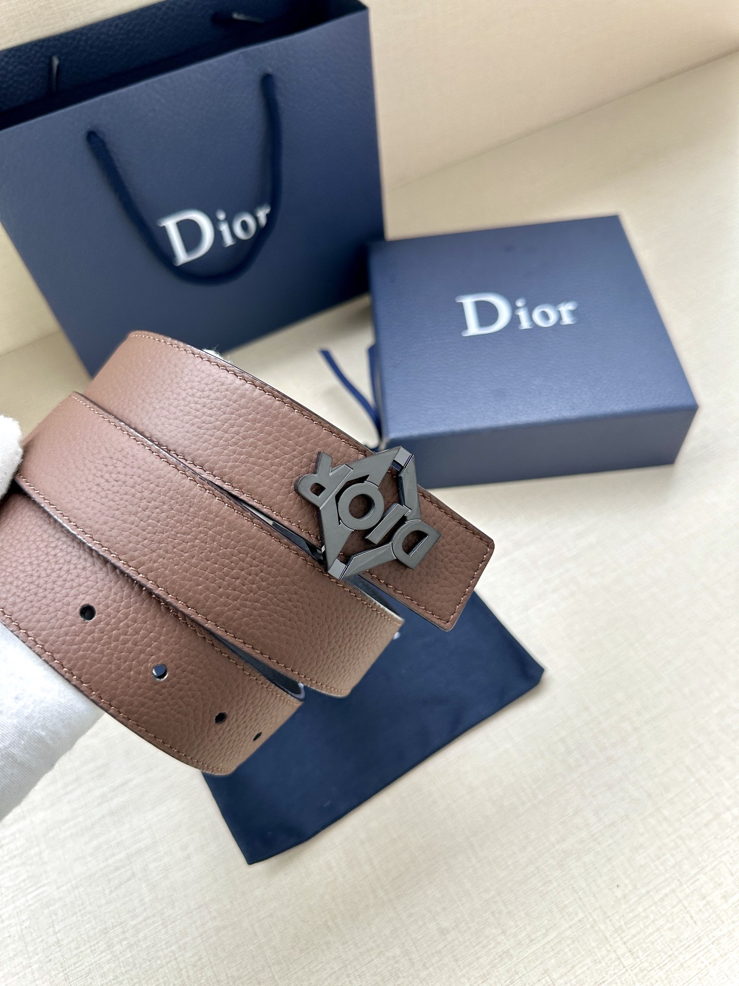 Basic Belt Cow Leather Black Adjustable M