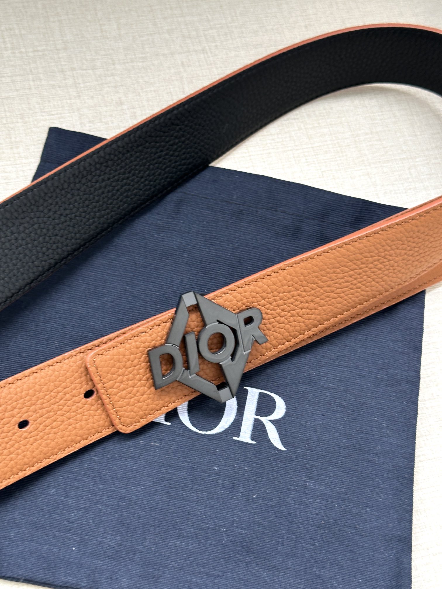 Basic Belt Cow Leather Black Adjustable M