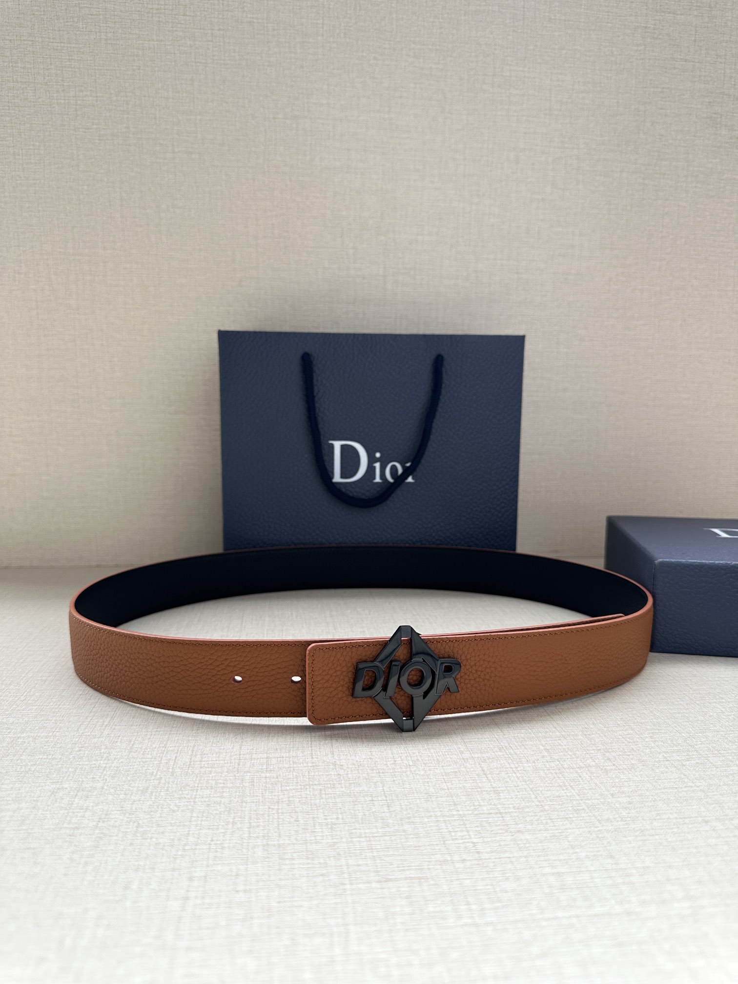 Basic Belt Cow Leather Black Adjustable M