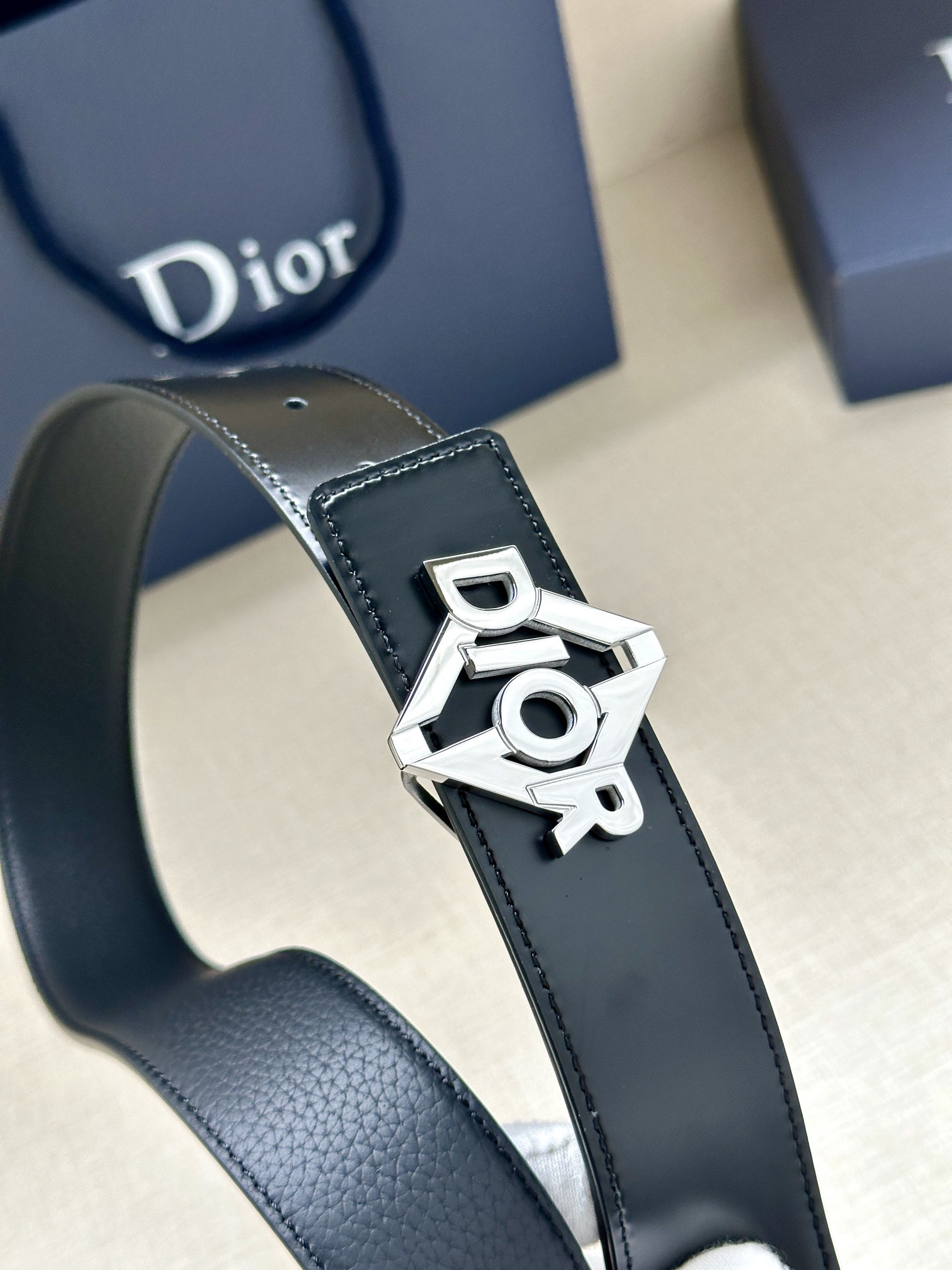 Basic Belt Cow Leather Black Adjustable M