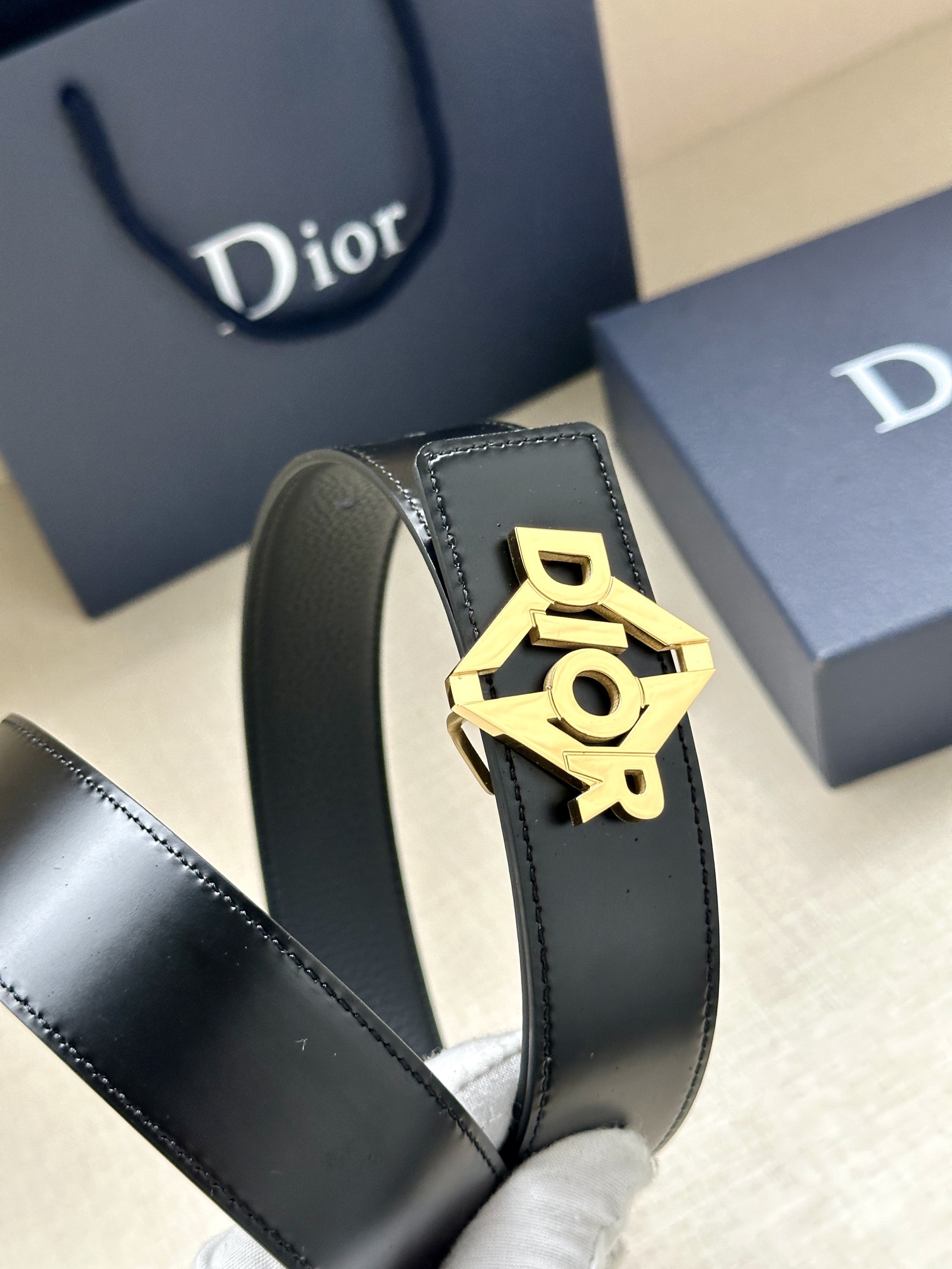 Basic Belt Cow Leather Black Adjustable M