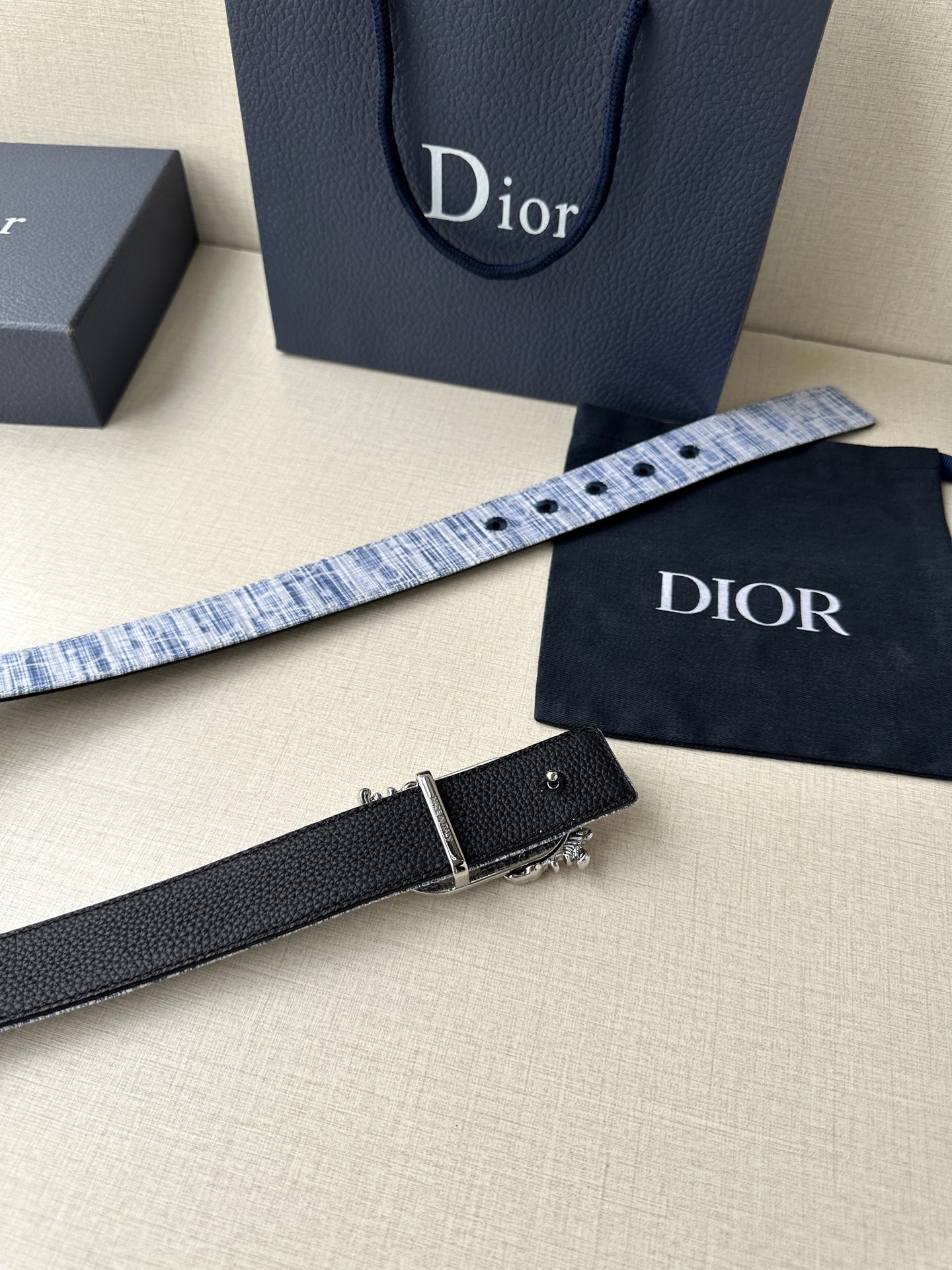 Basic Belt Cow Leather Black M-l