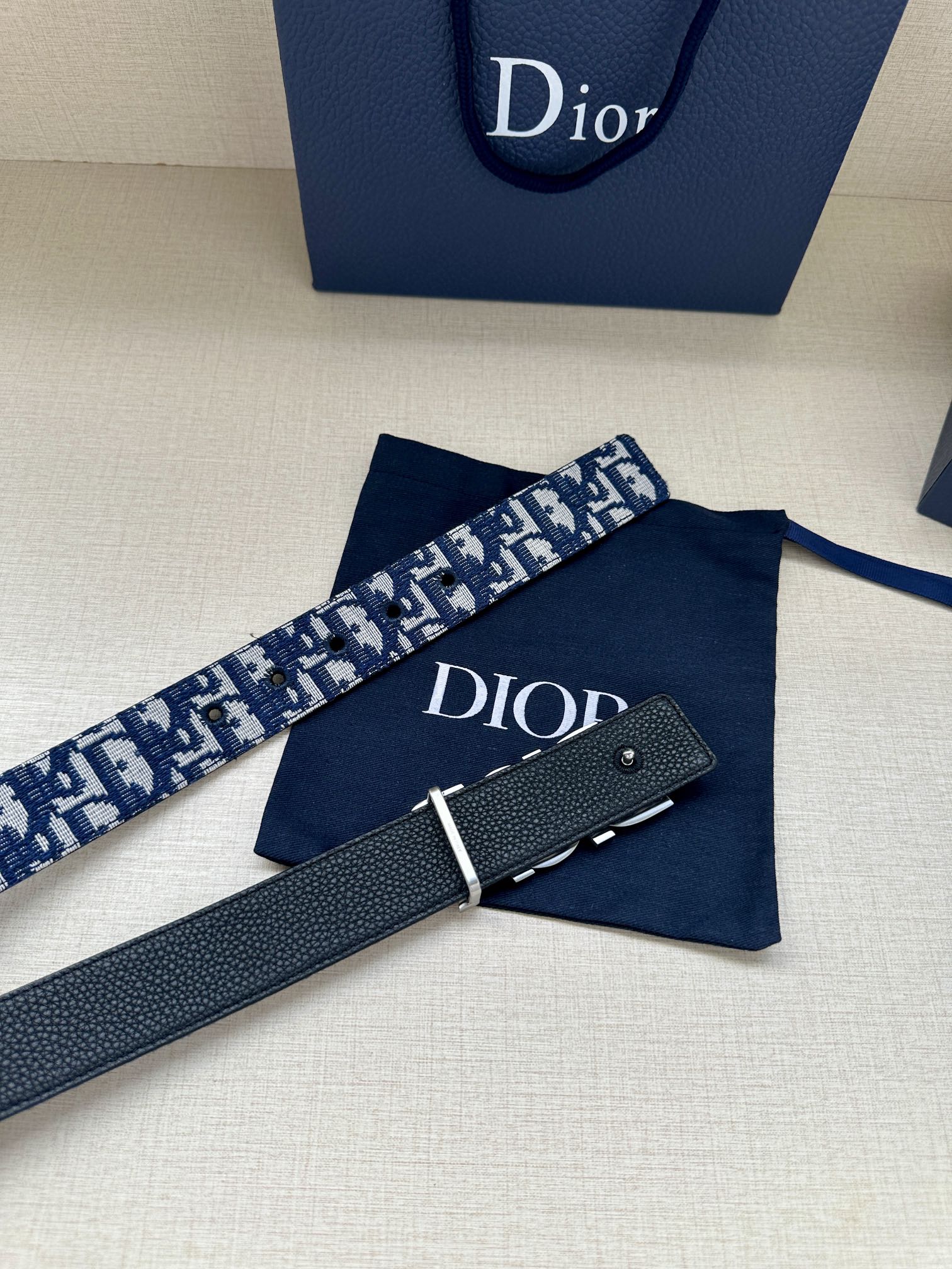 Basic Belt Cow Leather Gray M-l