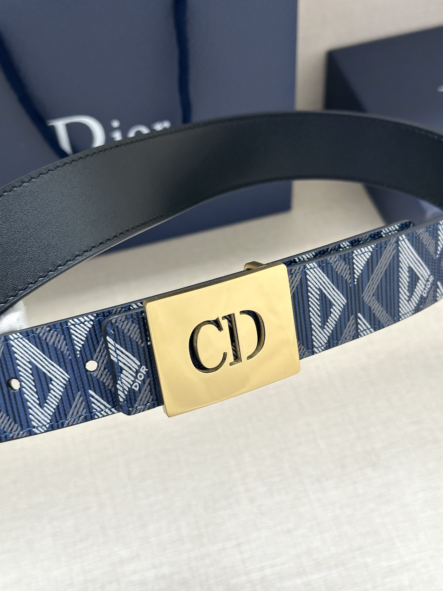 Dior Basic Belt Gray M