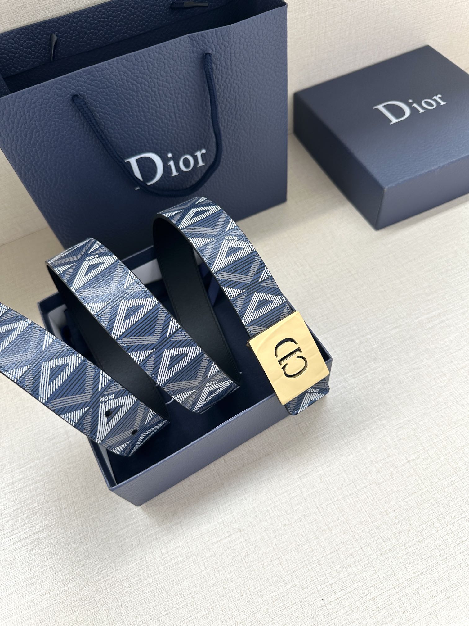 Dior Basic Belt Gray M