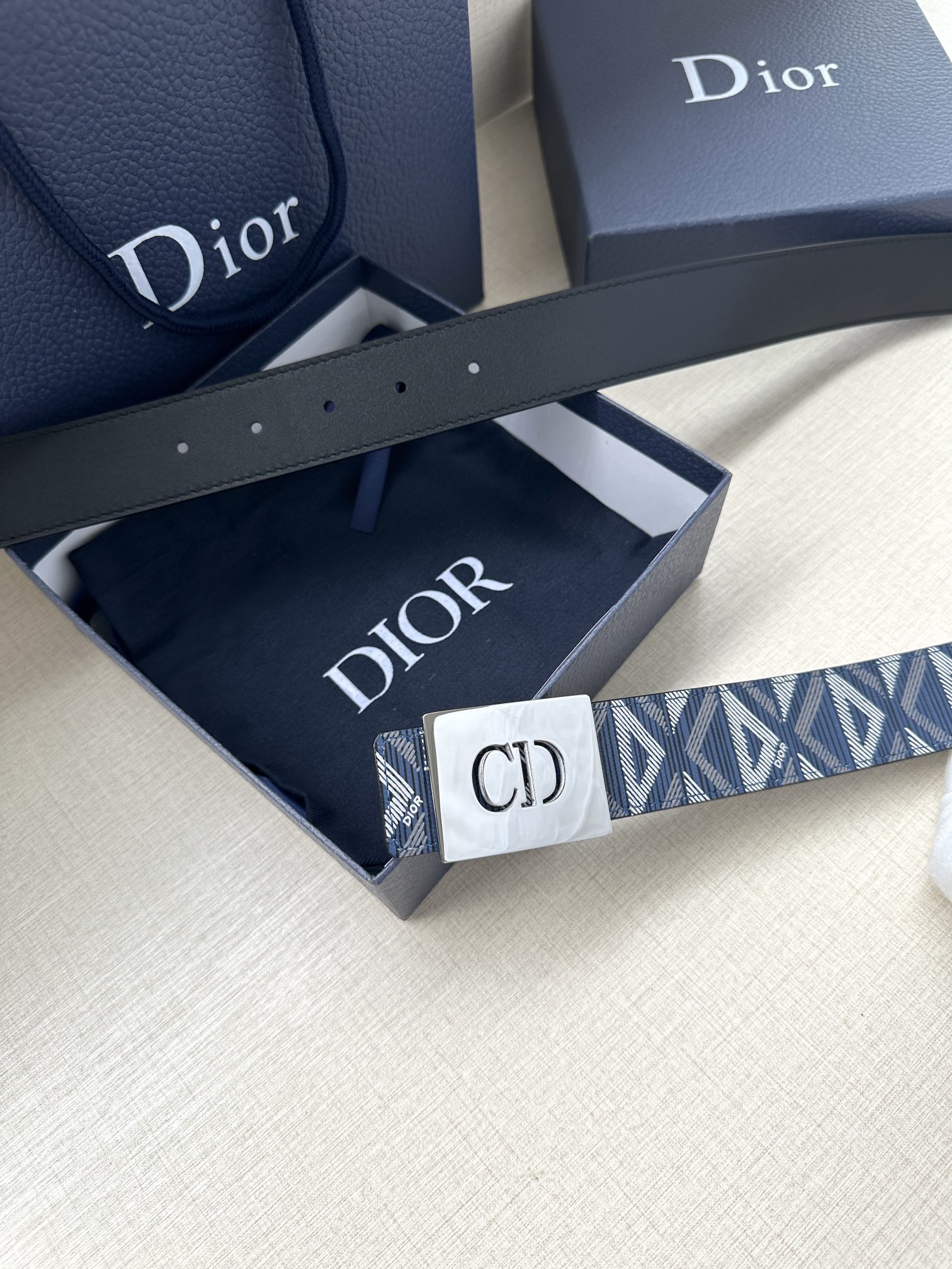 Dior Basic Belt Gray M