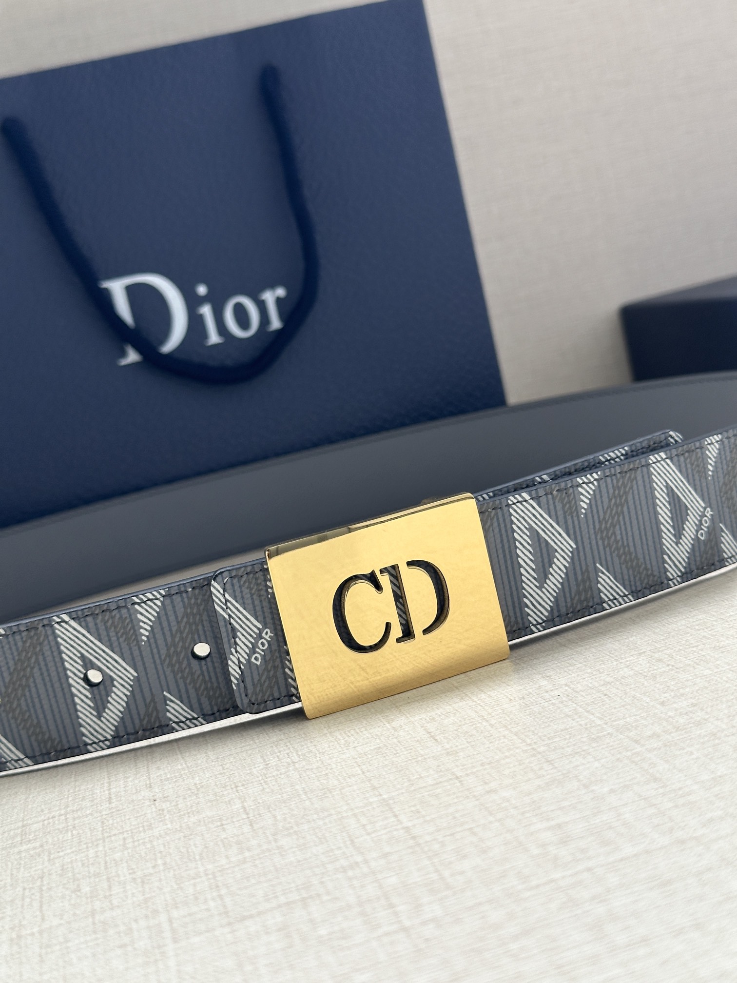 Dior Basic Belt Gray M