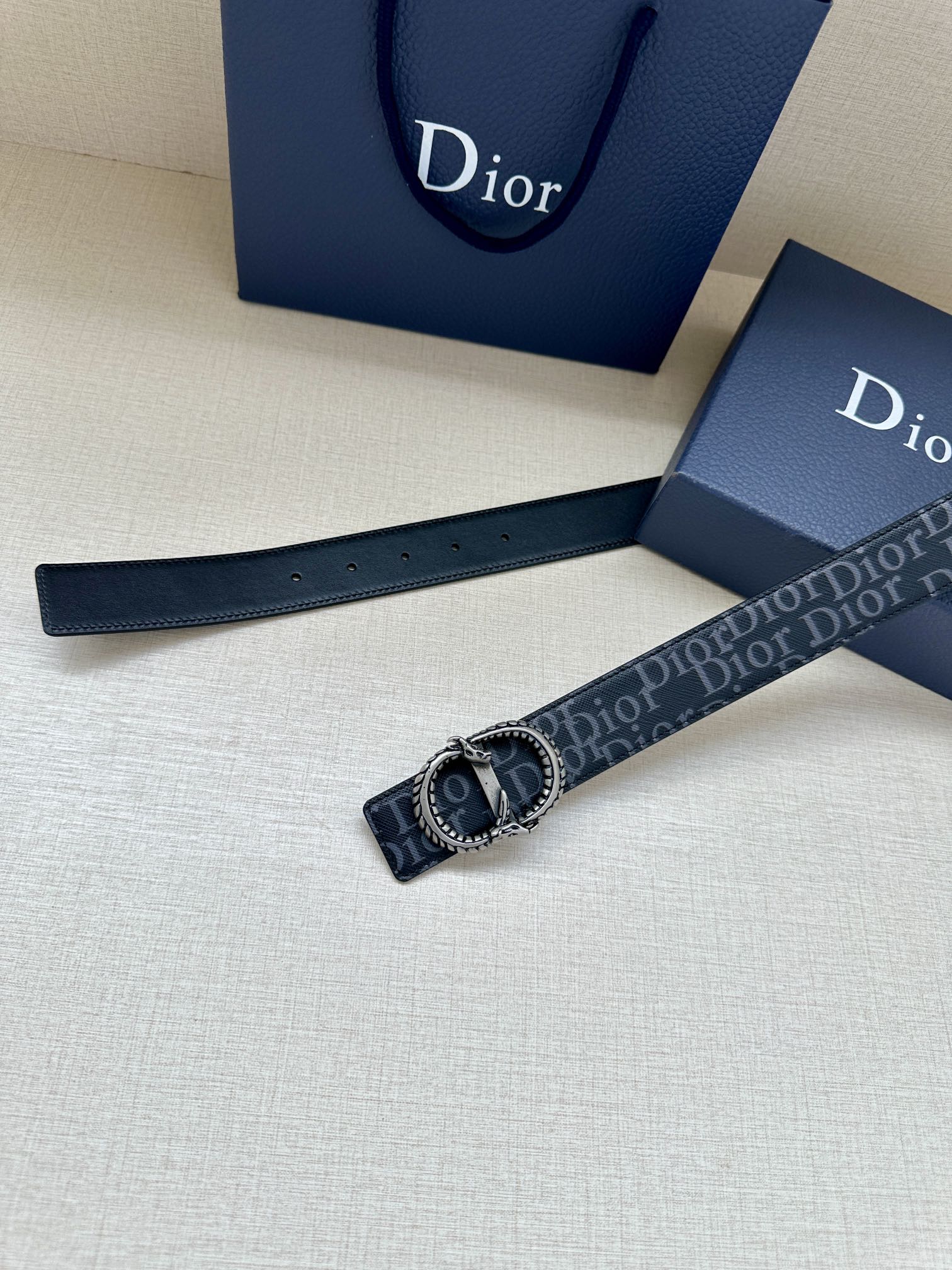 Dior Basic Belt Silver M