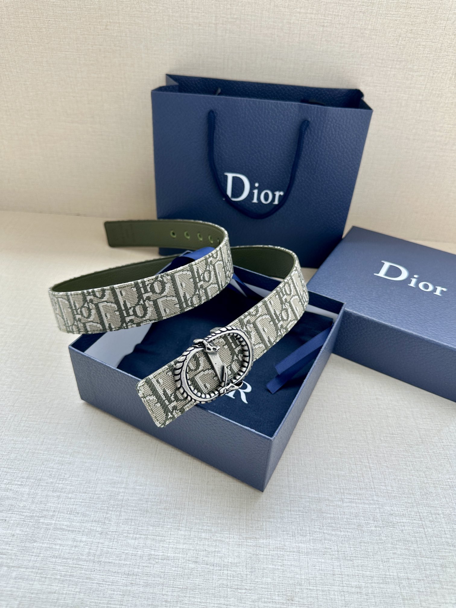 Dior Basic Belt Silver M