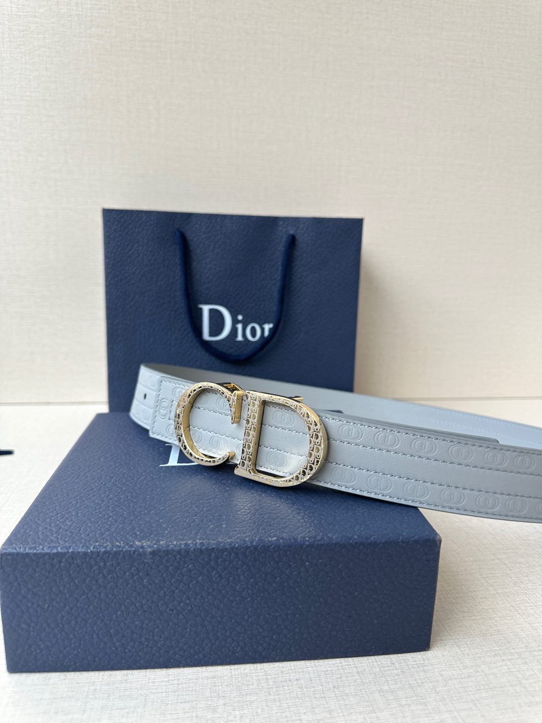 Dior Basic Belt Cow Leather Black M