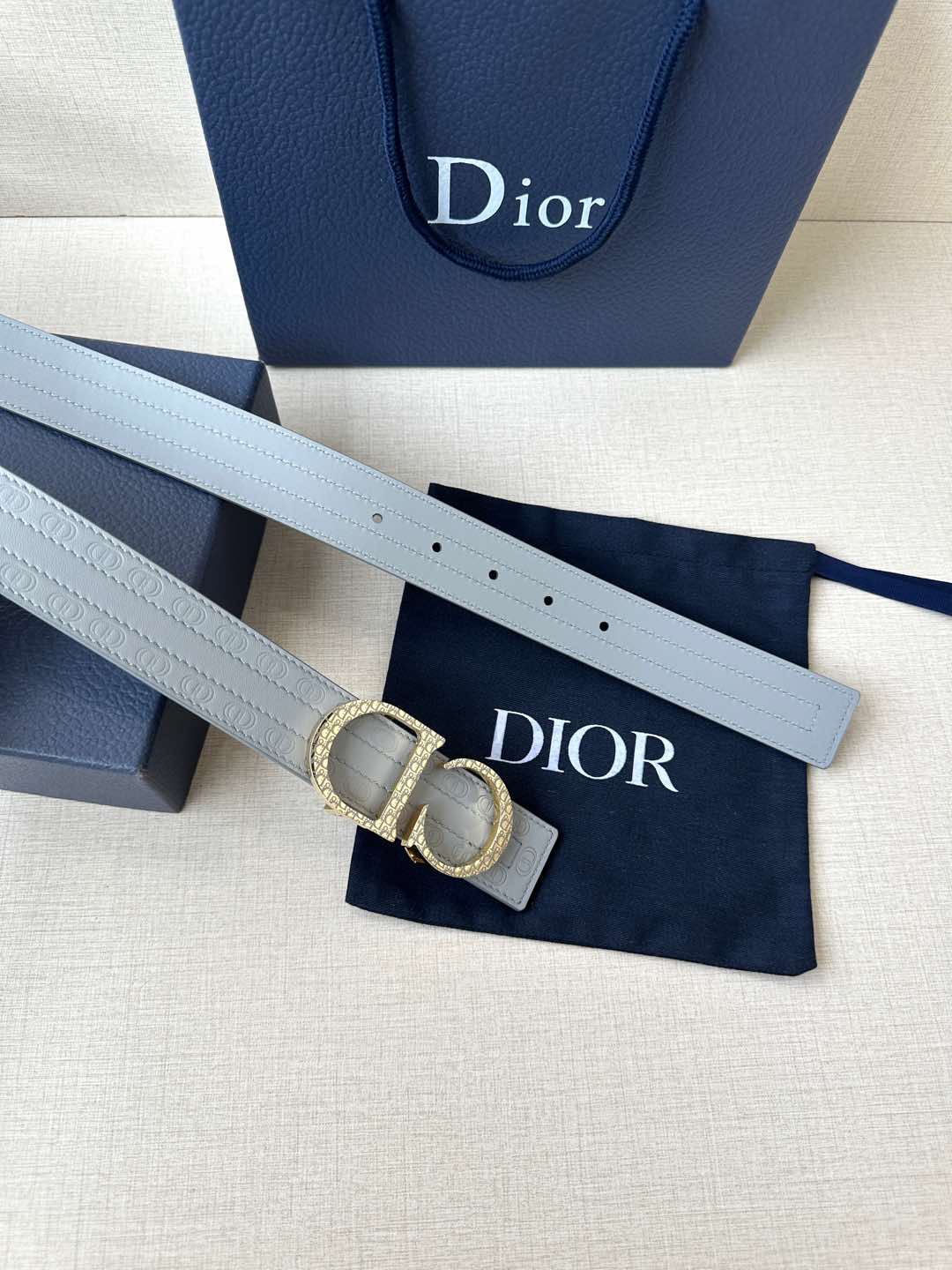 Dior Basic Belt Cow Leather Black M