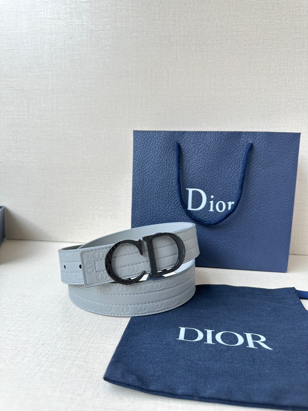 Dior Basic Belt Cow Leather Black M