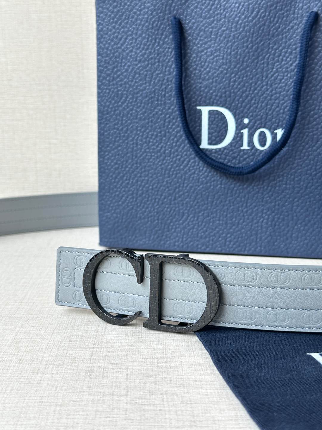 Dior Basic Belt Cow Leather Black M