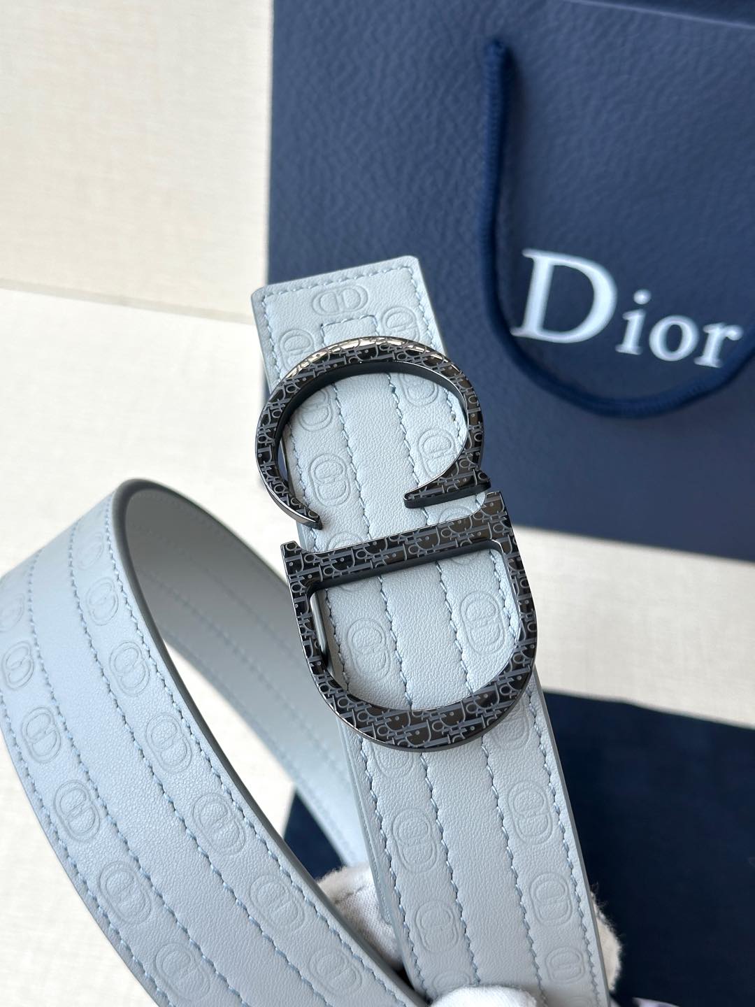 Dior Basic Belt Cow Leather Black M