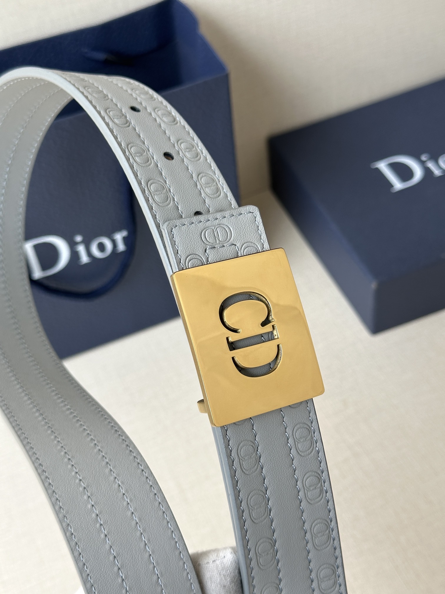 Dior Basic Belt Cow Leather Black M
