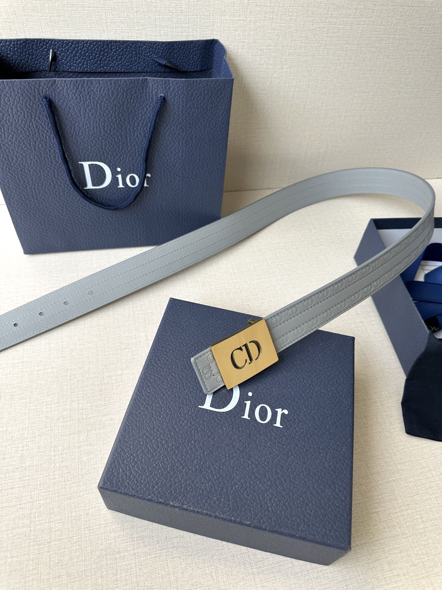 Dior Basic Belt Cow Leather Black M