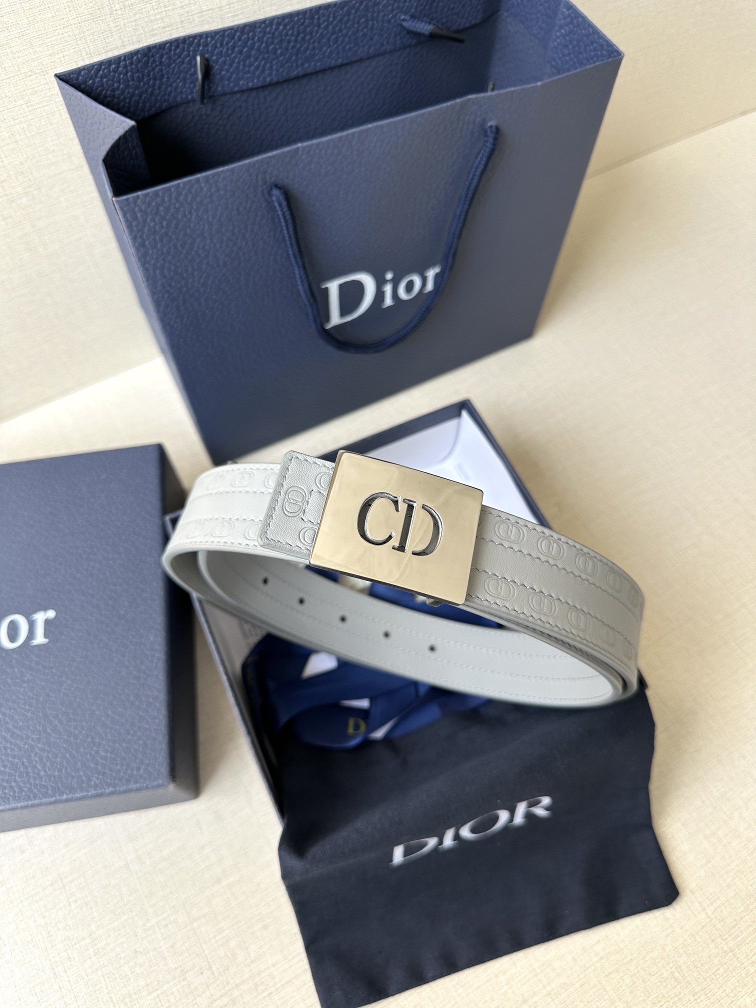 Dior Basic Belt Cow Leather Black M
