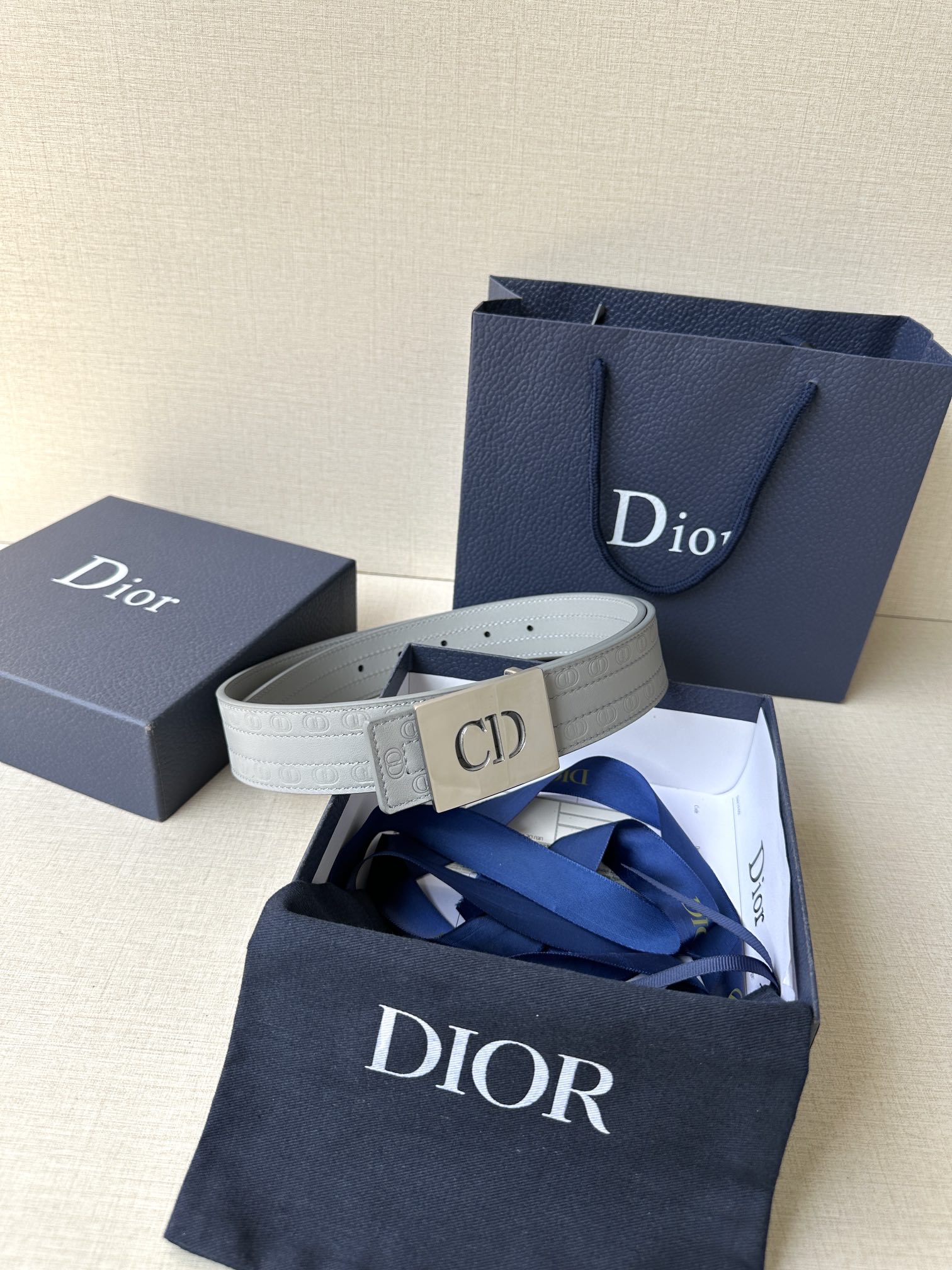 Dior Basic Belt Cow Leather Black M