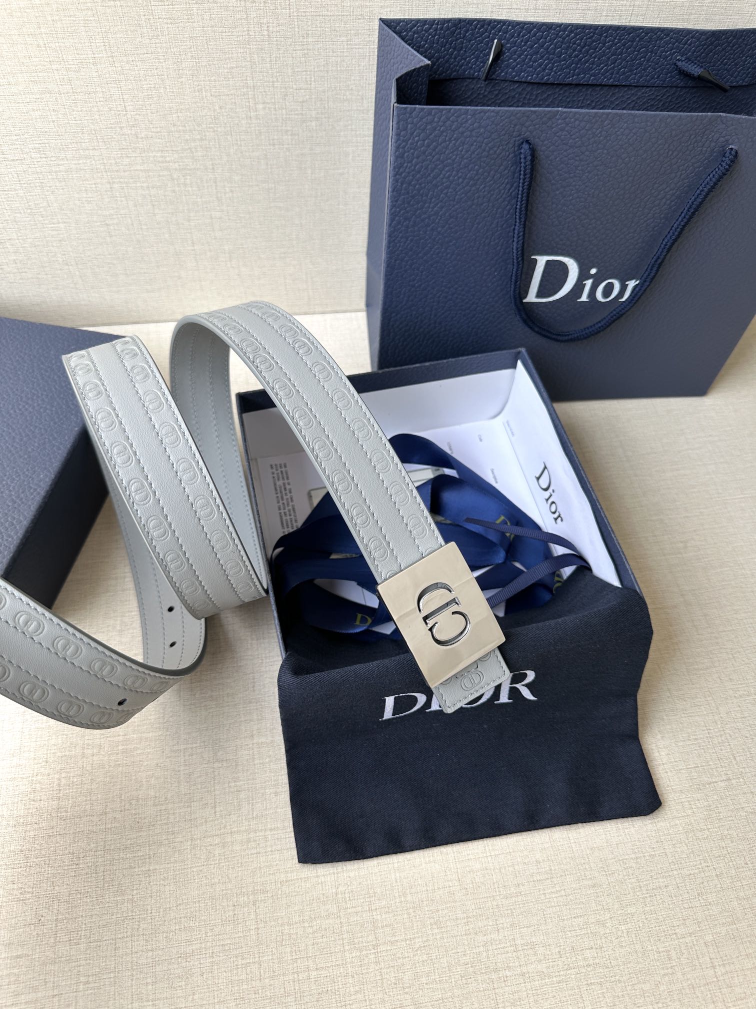 Dior Basic Belt Cow Leather Black M