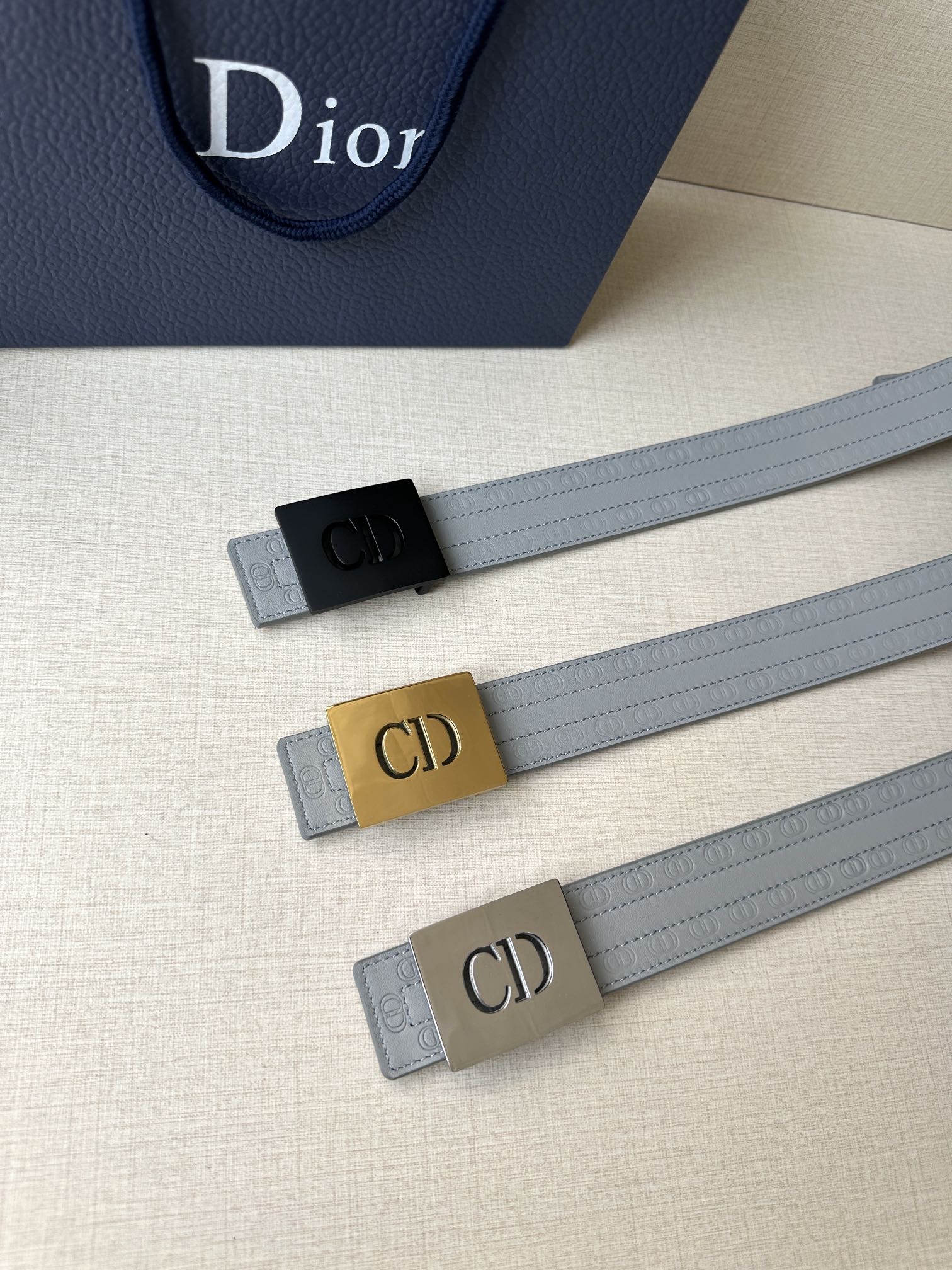 Dior Basic Belt Cow Leather Black M