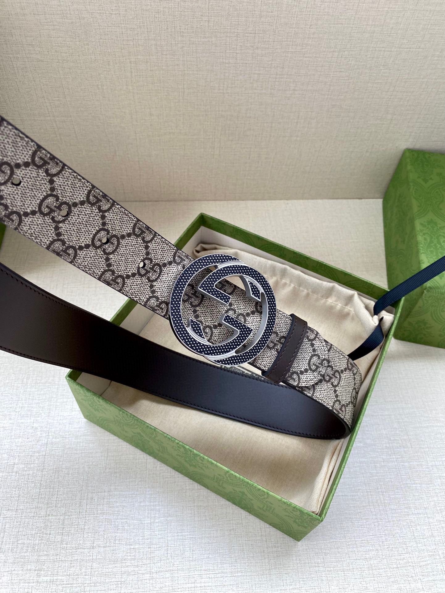 Gucci Basic Belt Cow Leather S-m