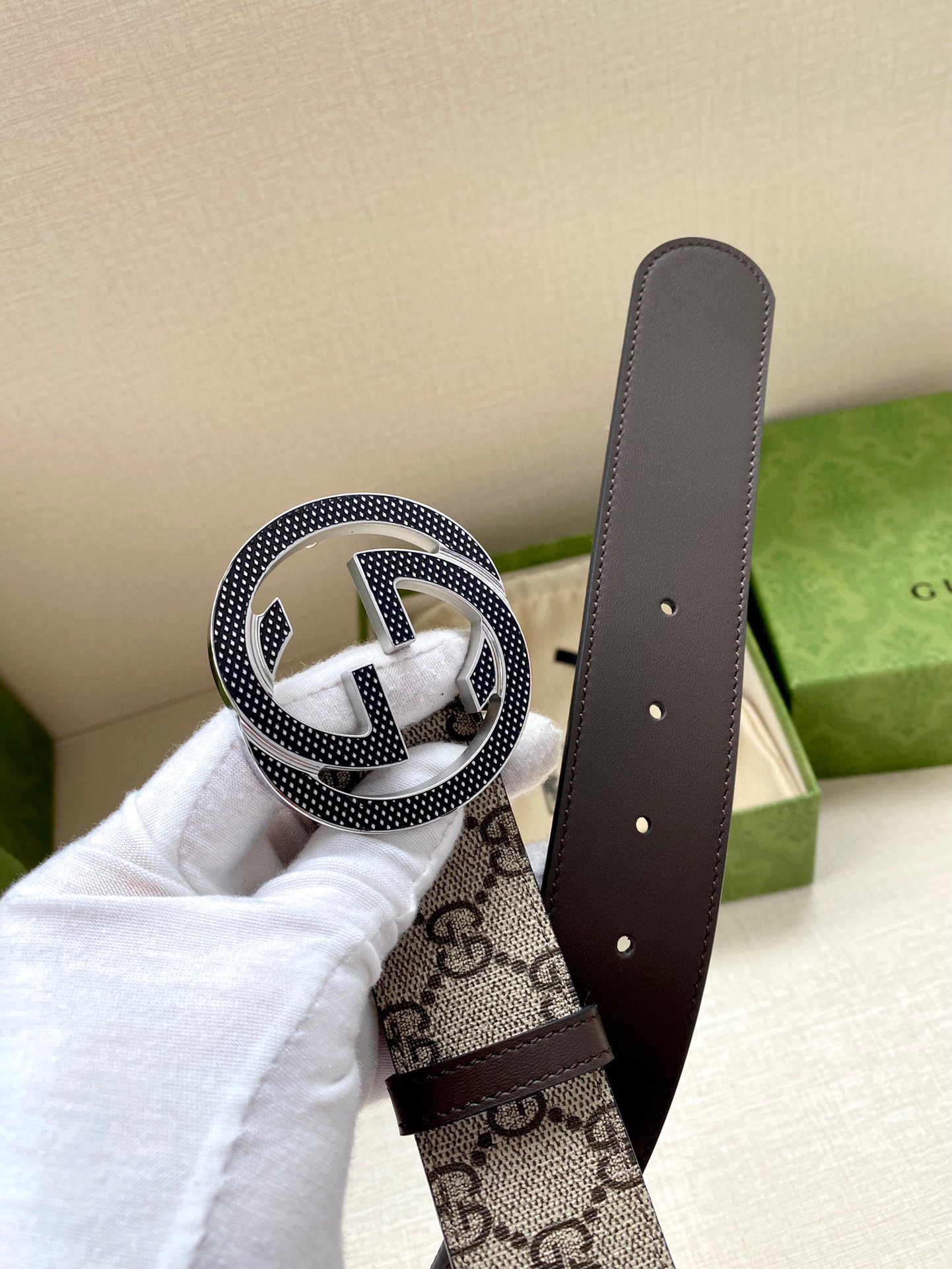 Gucci Basic Belt Cow Leather S-m