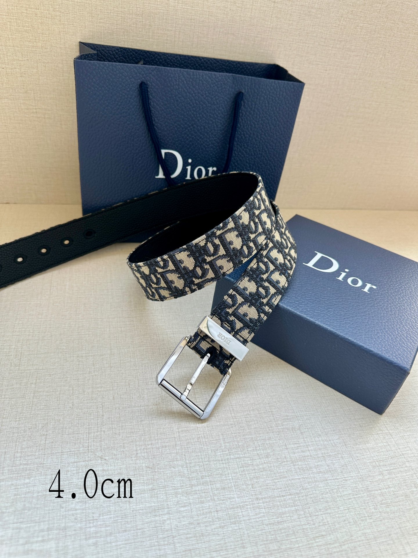 Basic Belt Cow Leather Black Adjustable M-l