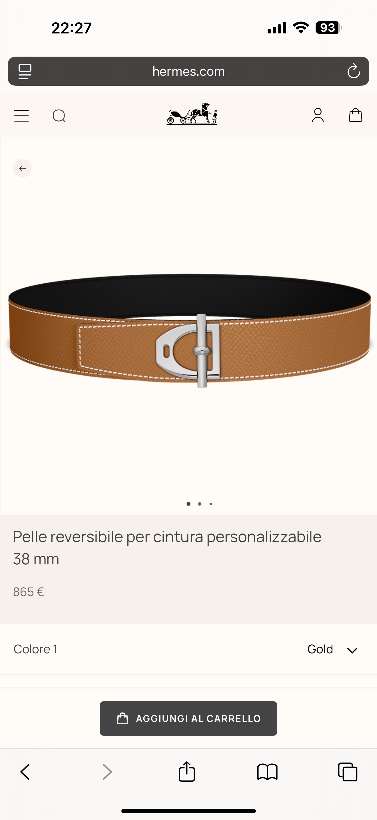 Male Basic Belt 38mm-s-m