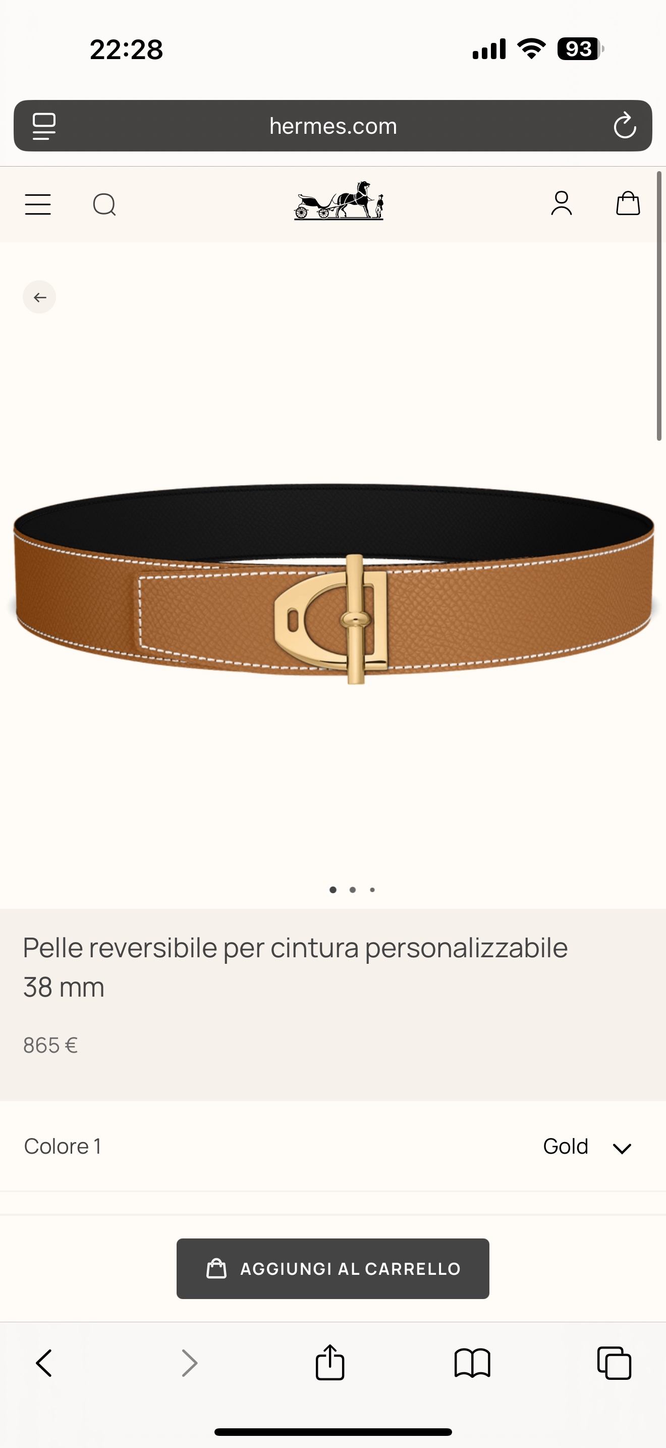 Male Basic Belt 38mm-s-m