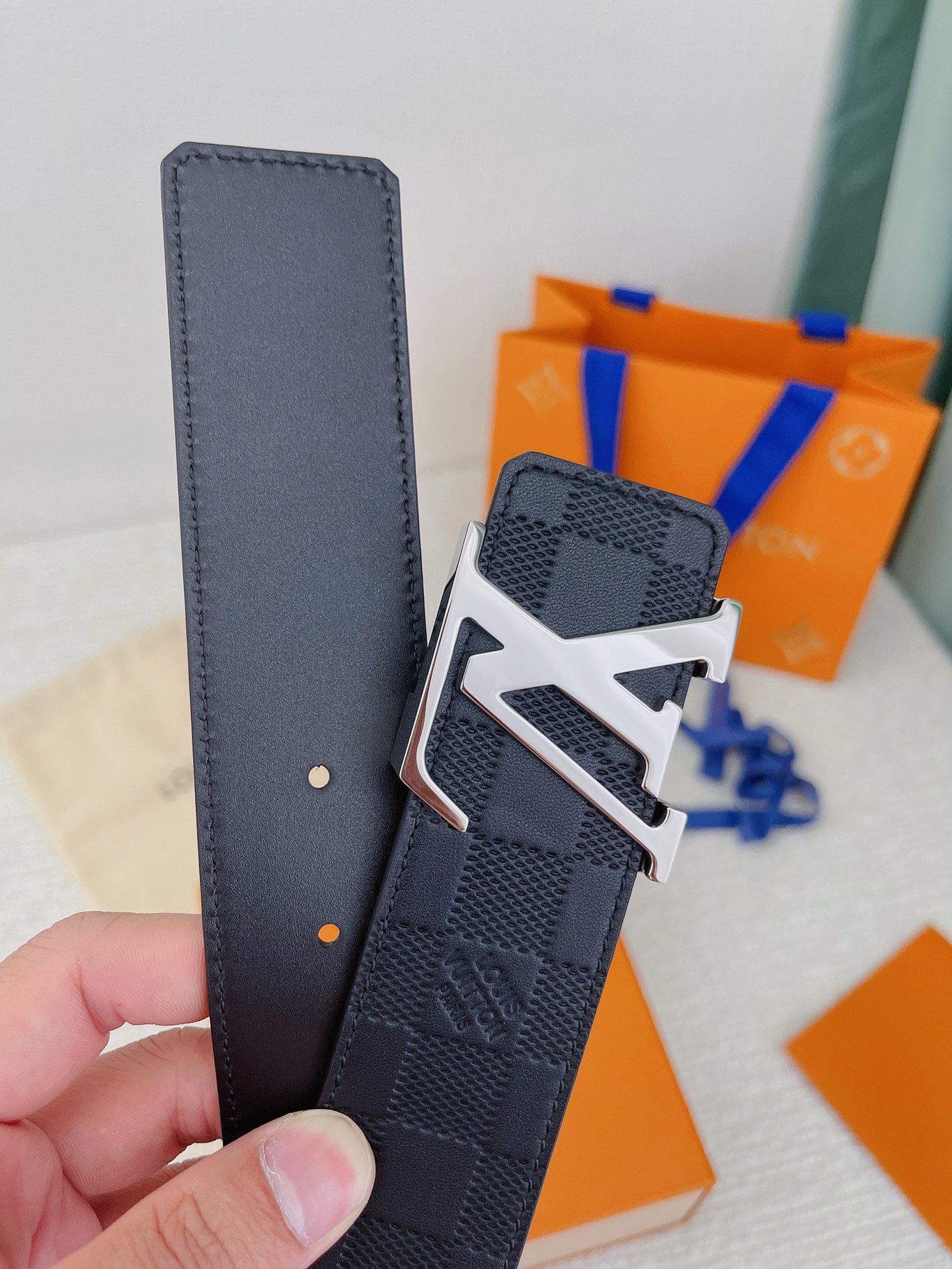 Louis Vuitton Basic Belt Cow Leather L