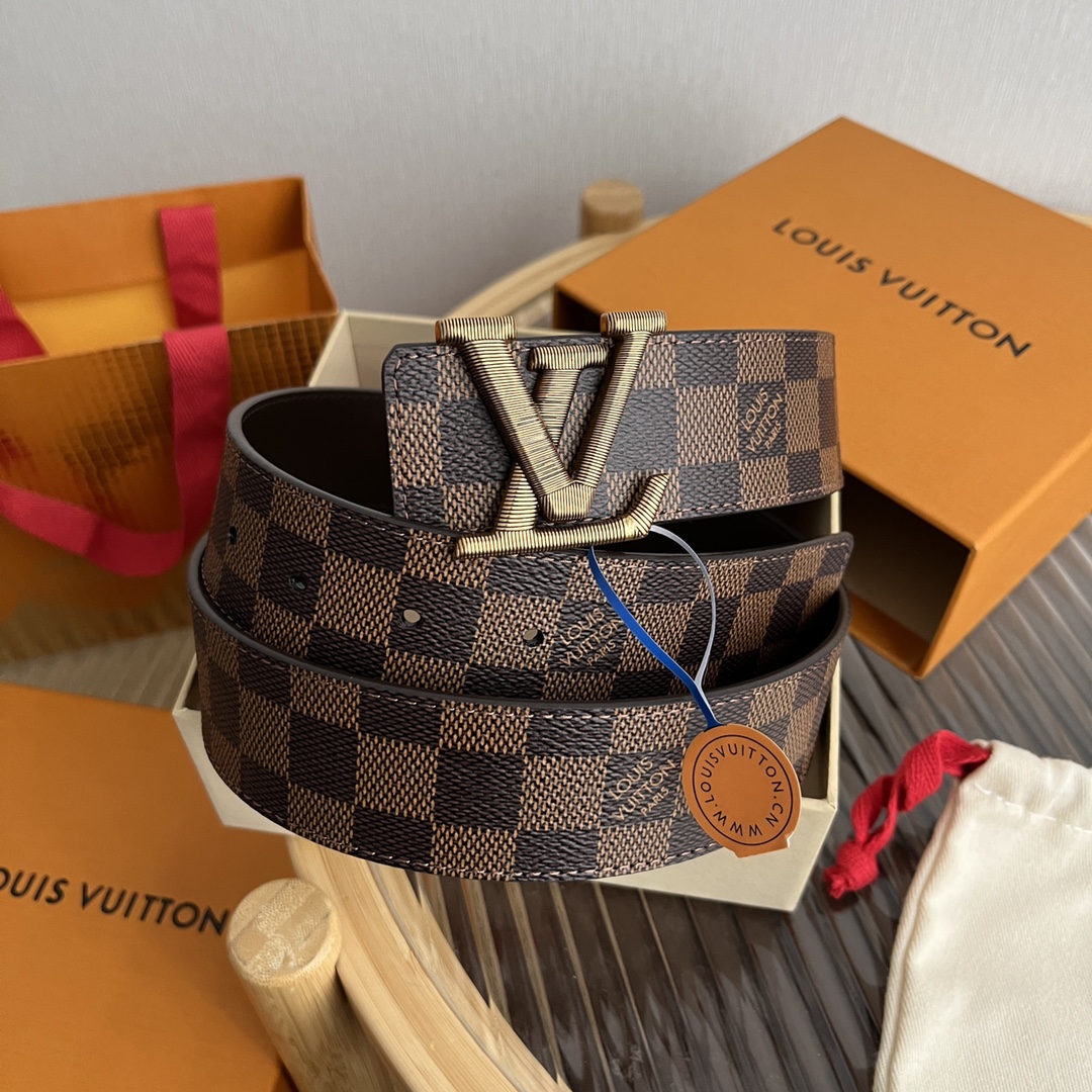 Louis Vuitton Male Basic Belt Cow Leather M