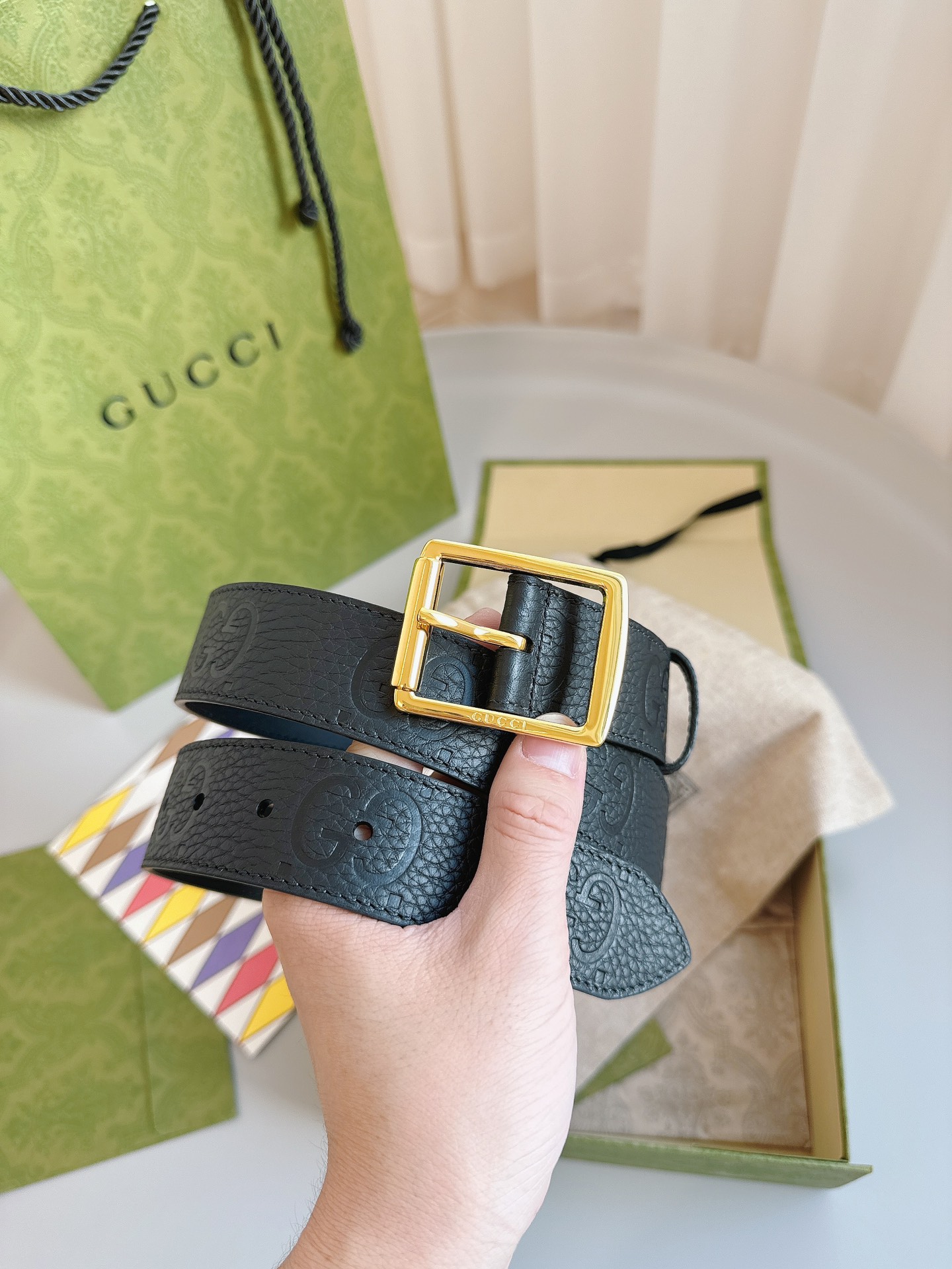 Gucci Pin Buckle Belt Black