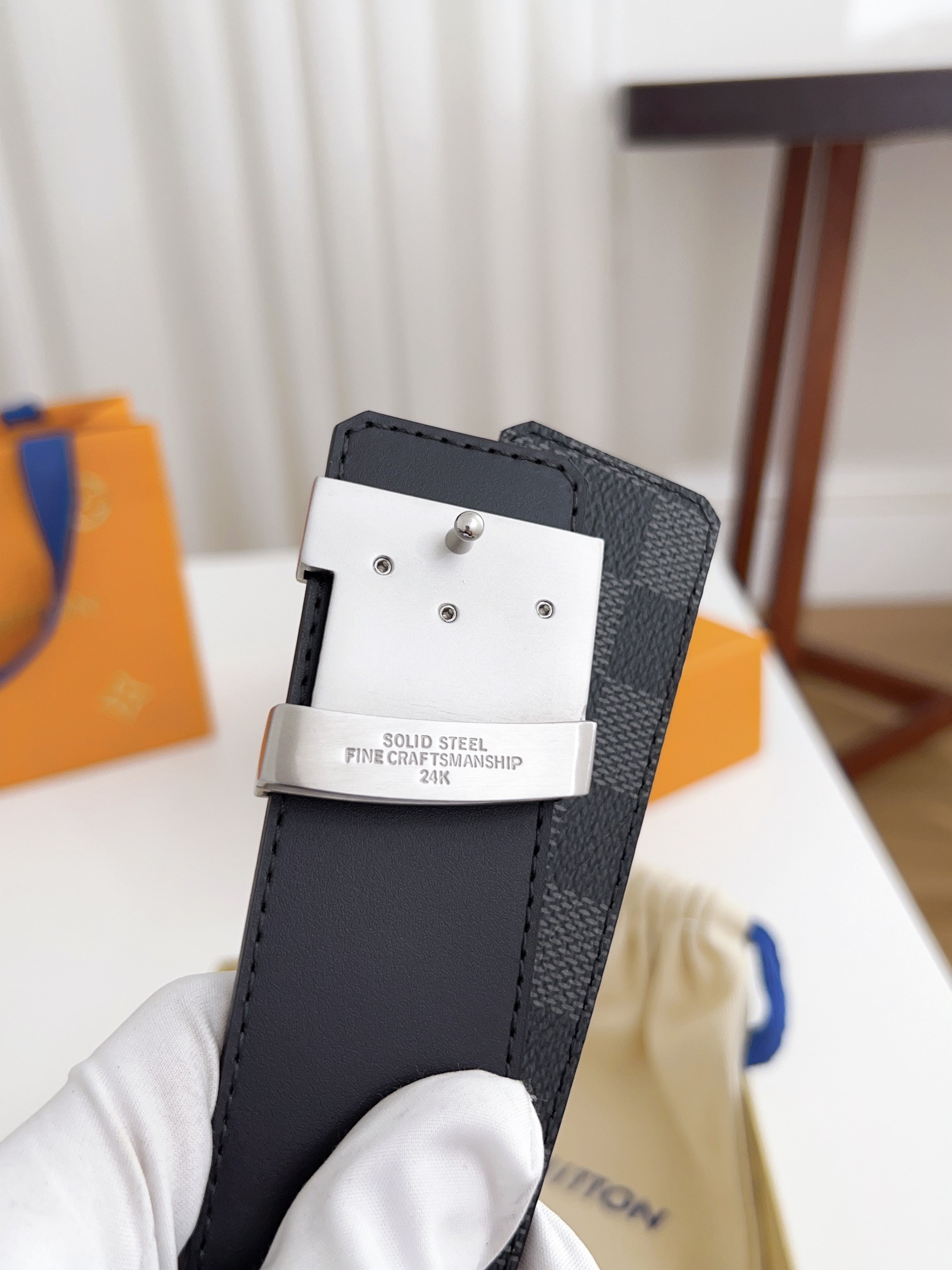 Louis Vuitton Basic Belt Cow Leather Waterproof