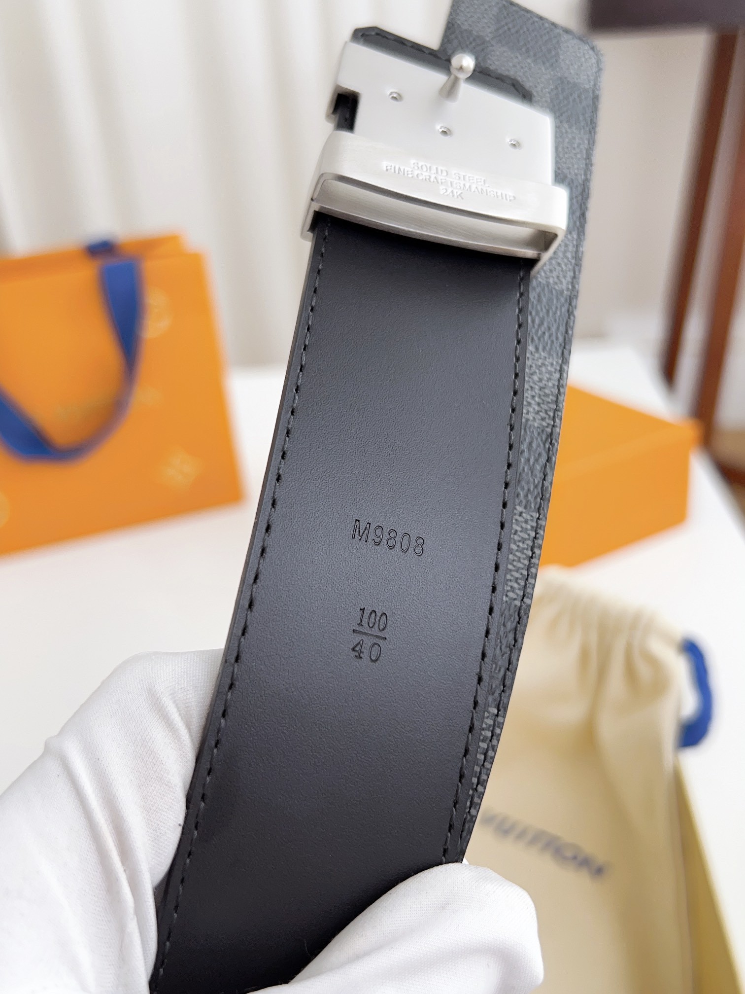 Louis Vuitton Basic Belt Cow Leather Waterproof