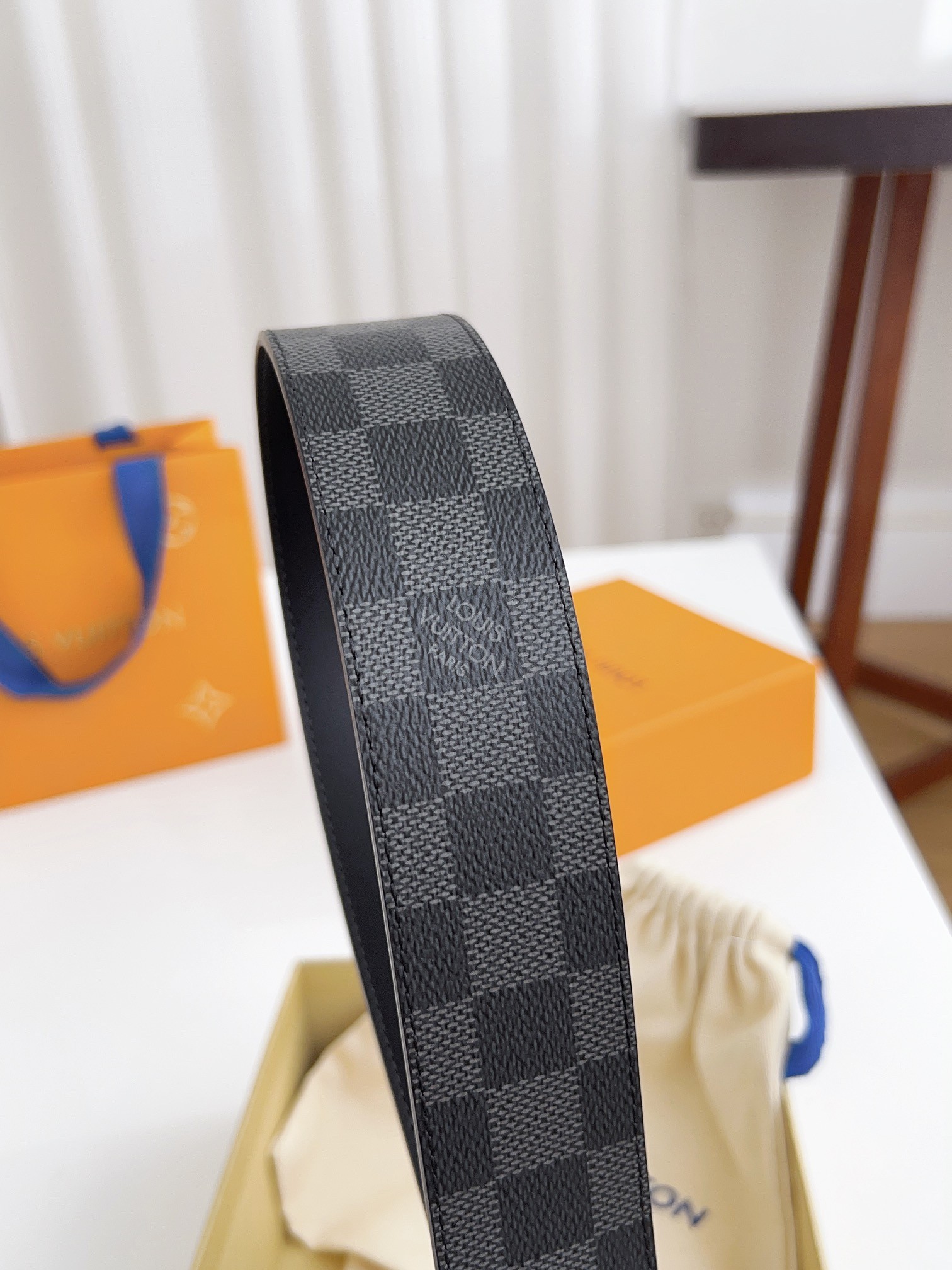 Louis Vuitton Basic Belt Cow Leather Waterproof