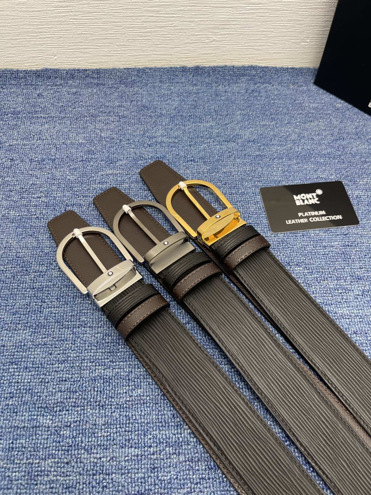 Montblanc Male Basic Belt Cow Leather M-l