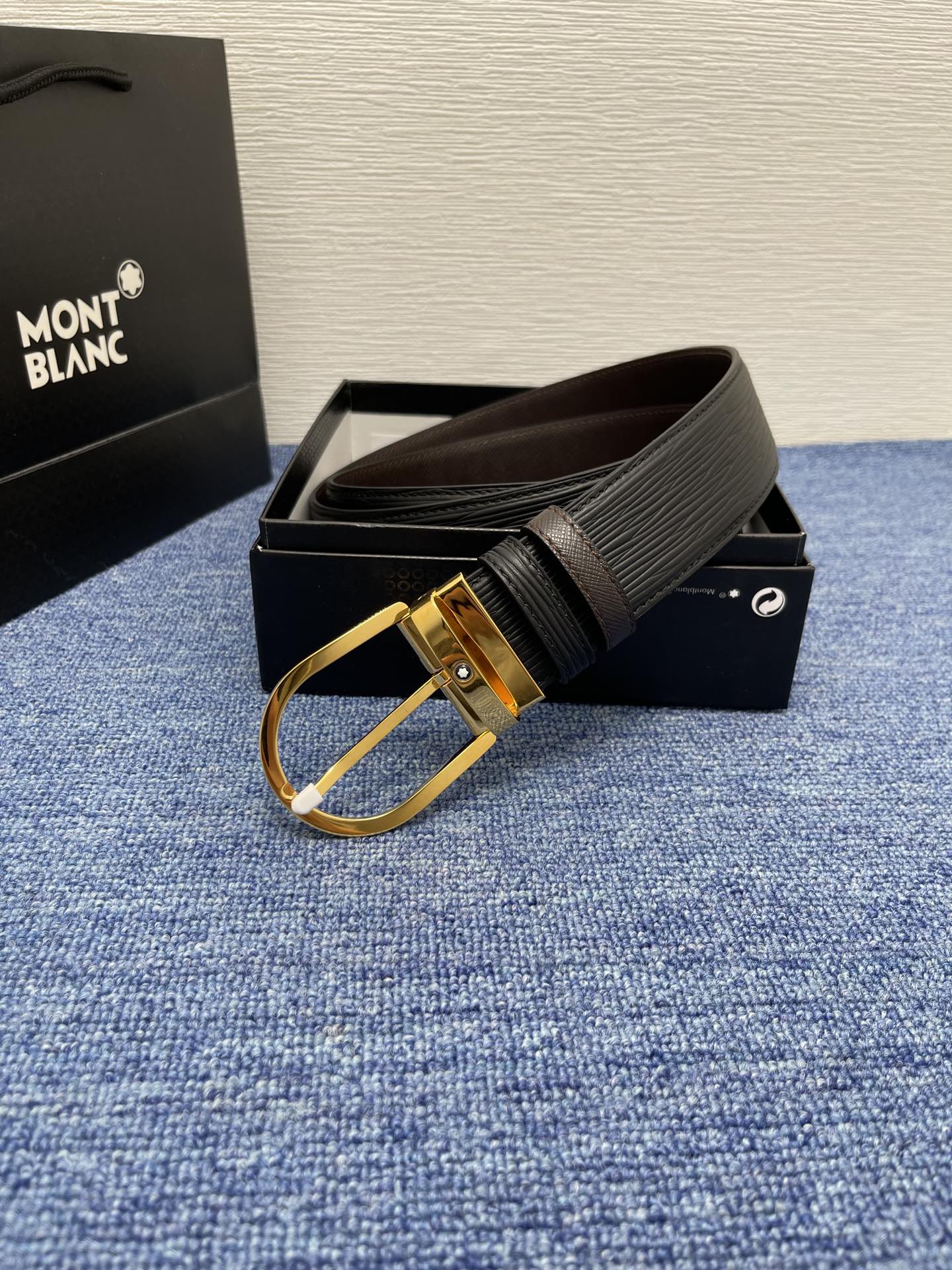 Montblanc Male Basic Belt Cow Leather M-l