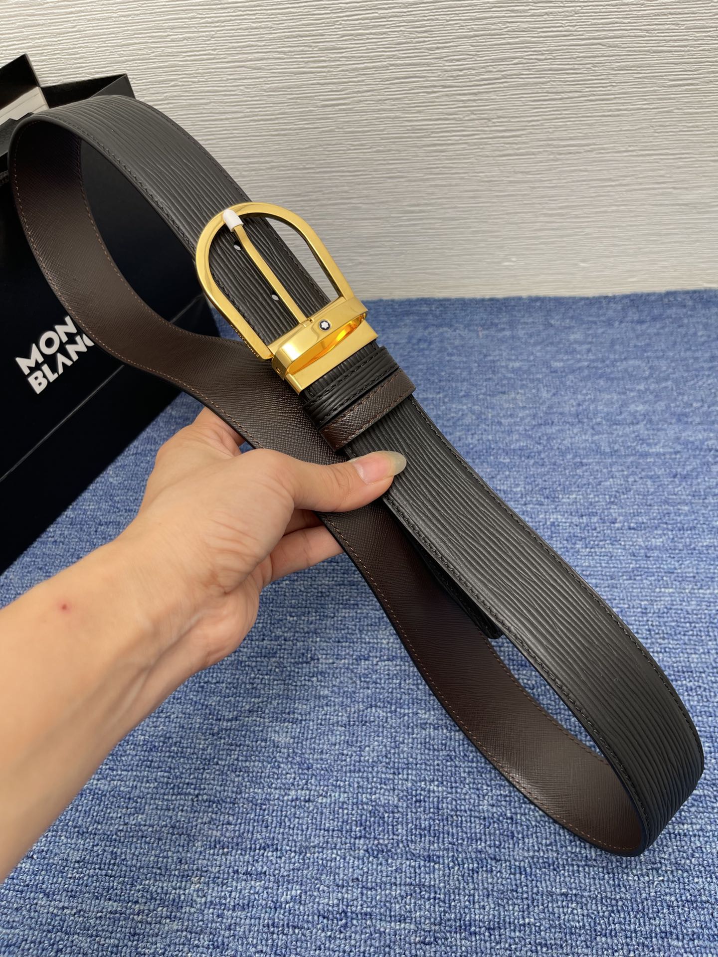 Montblanc Male Basic Belt Cow Leather M-l