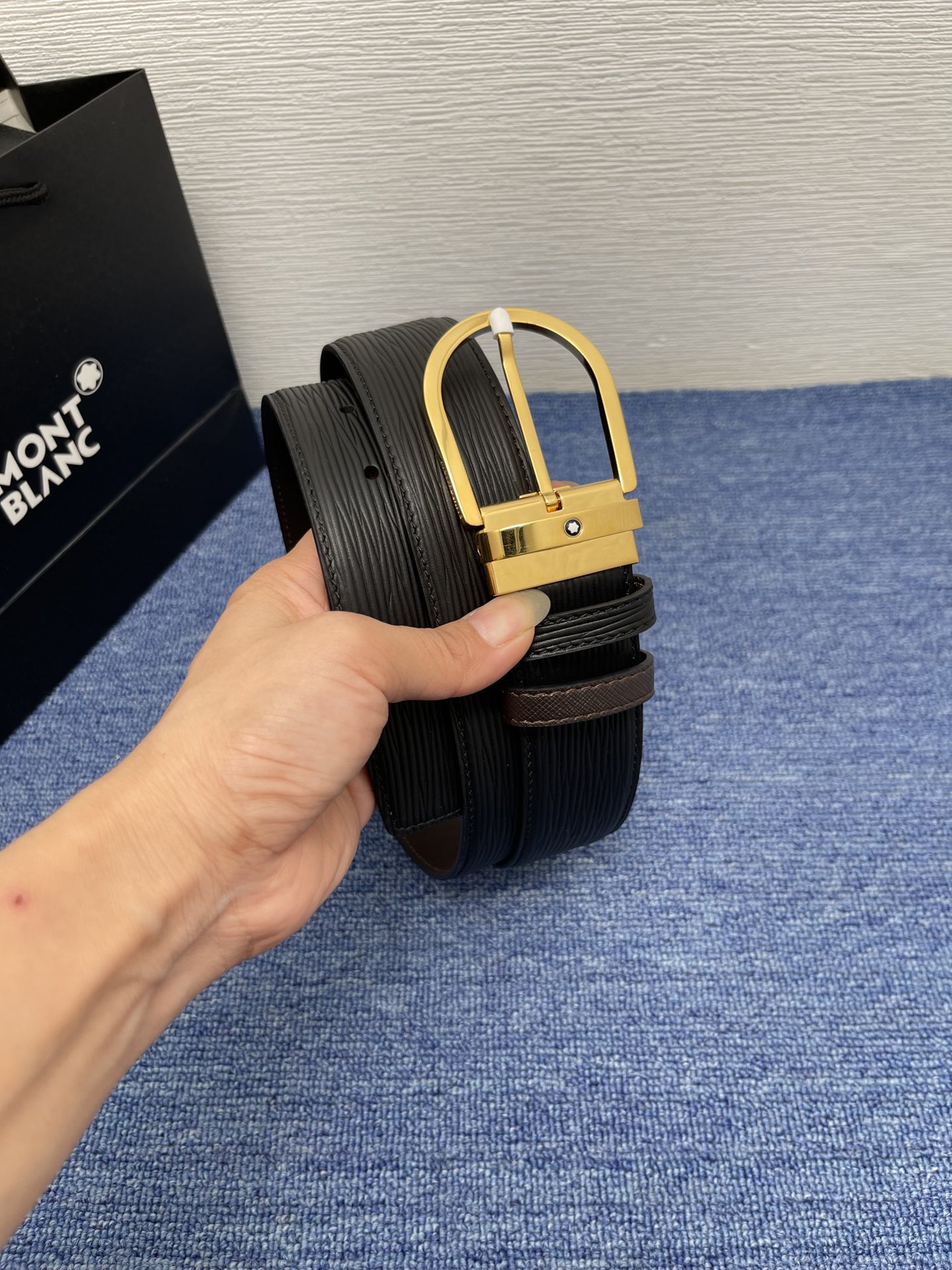 Montblanc Male Basic Belt Cow Leather M-l