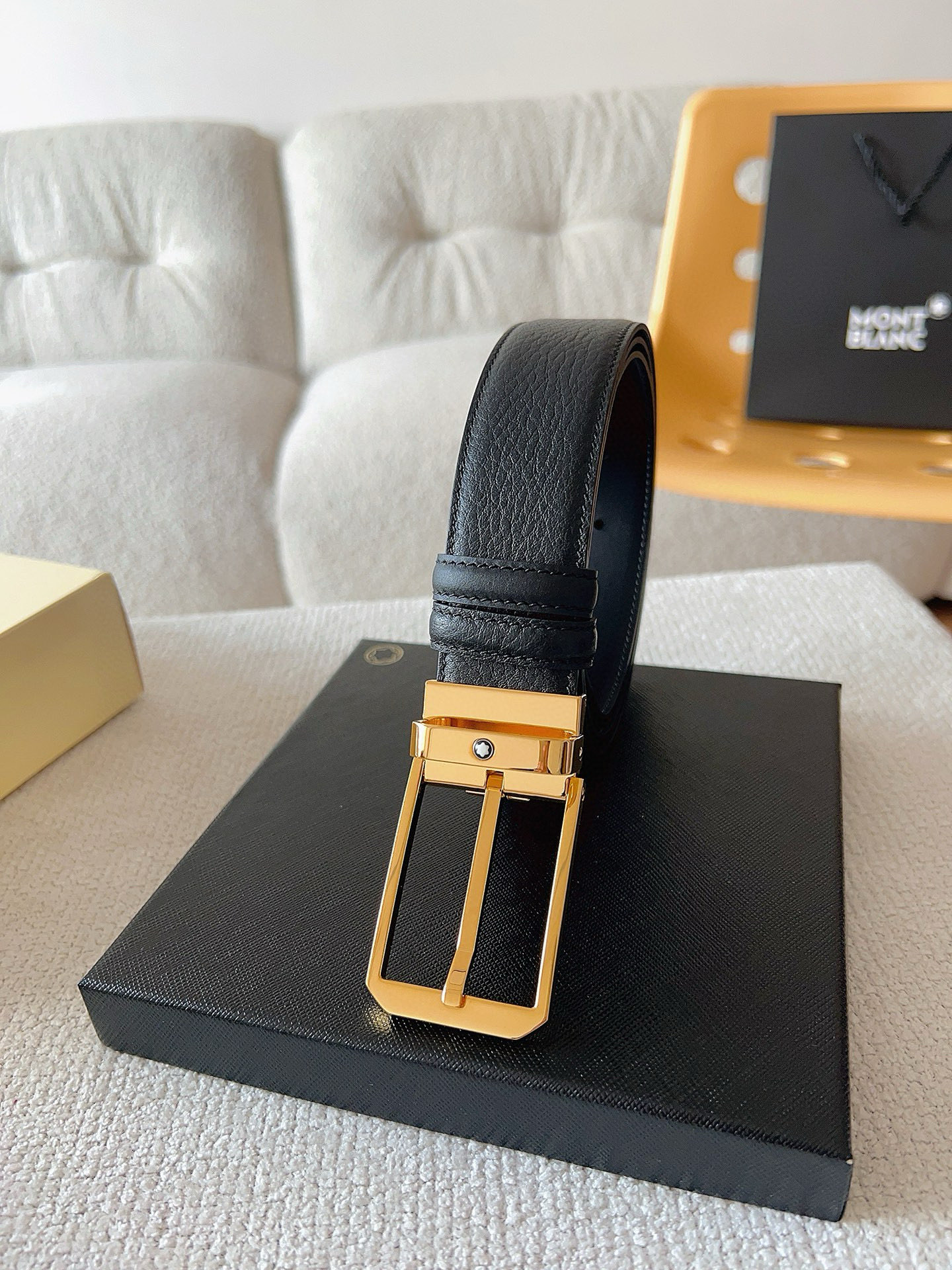 Montblanc Leather Belt Top Grain Leather M