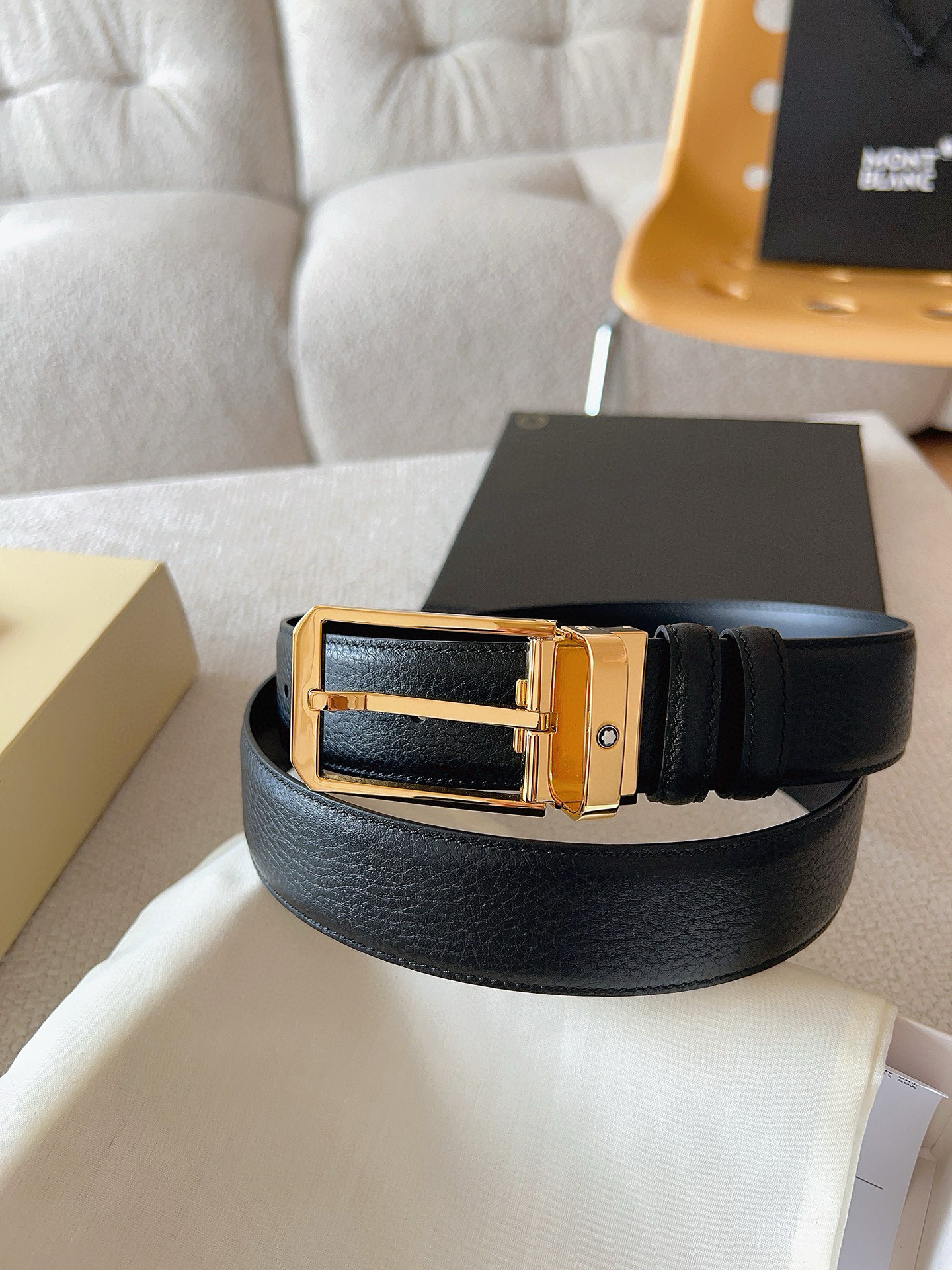 Montblanc Leather Belt Top Grain Leather M