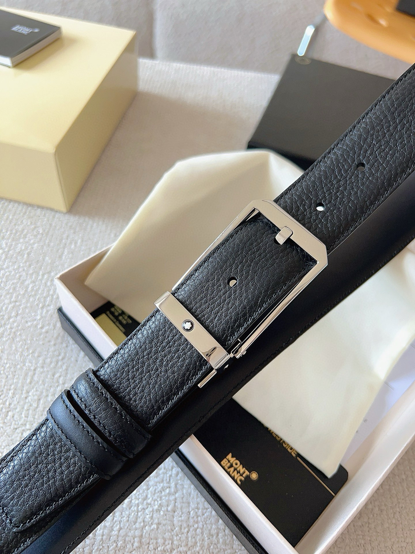Montblanc Leather Belt Top Grain Leather M