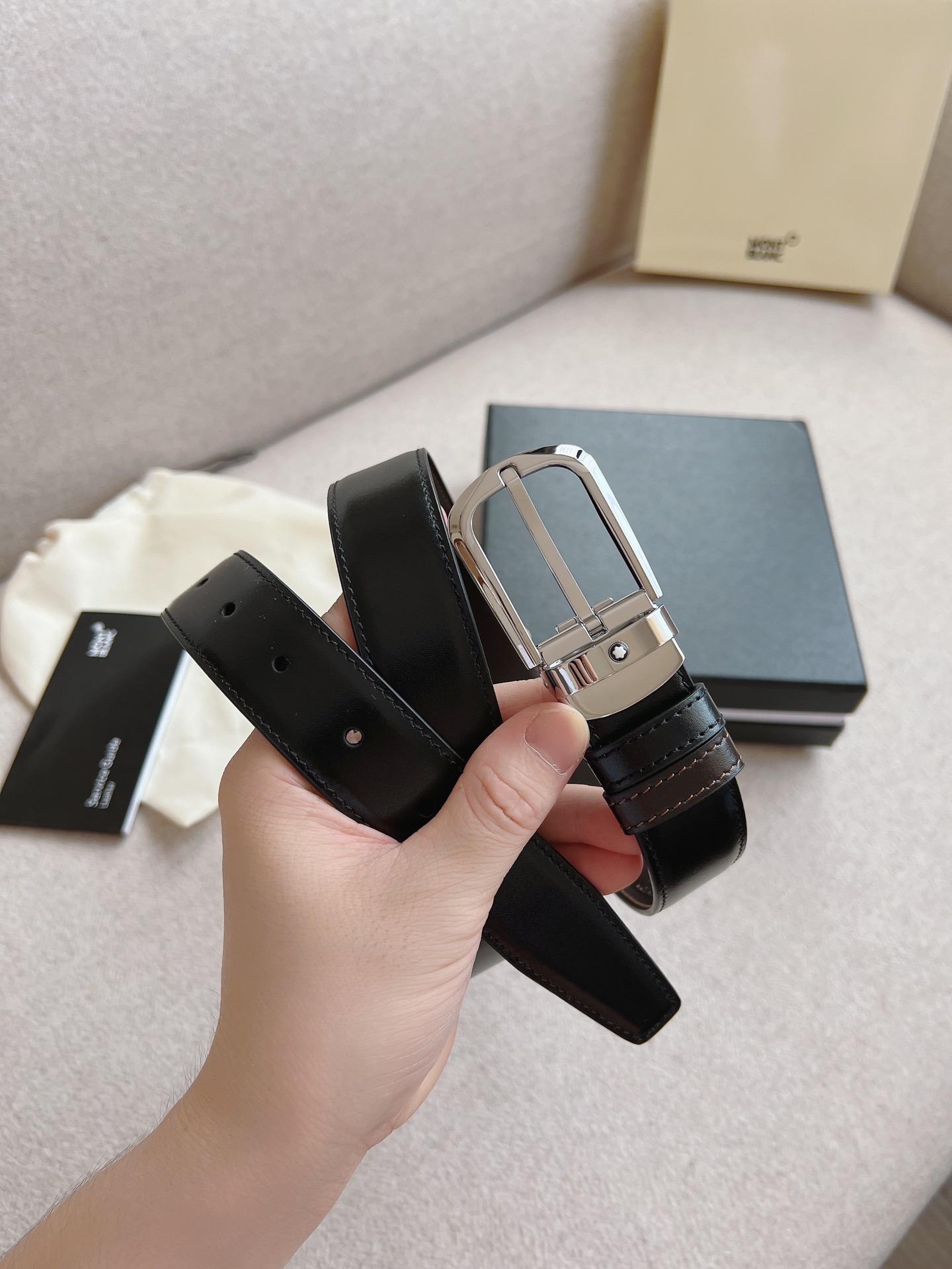 Montblanc Leather Belt 30mm