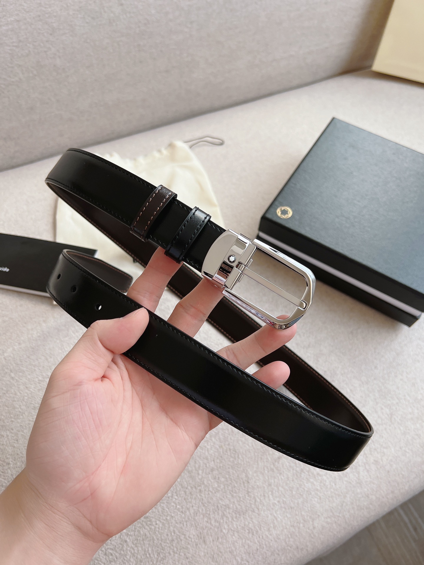 Montblanc Leather Belt 30mm