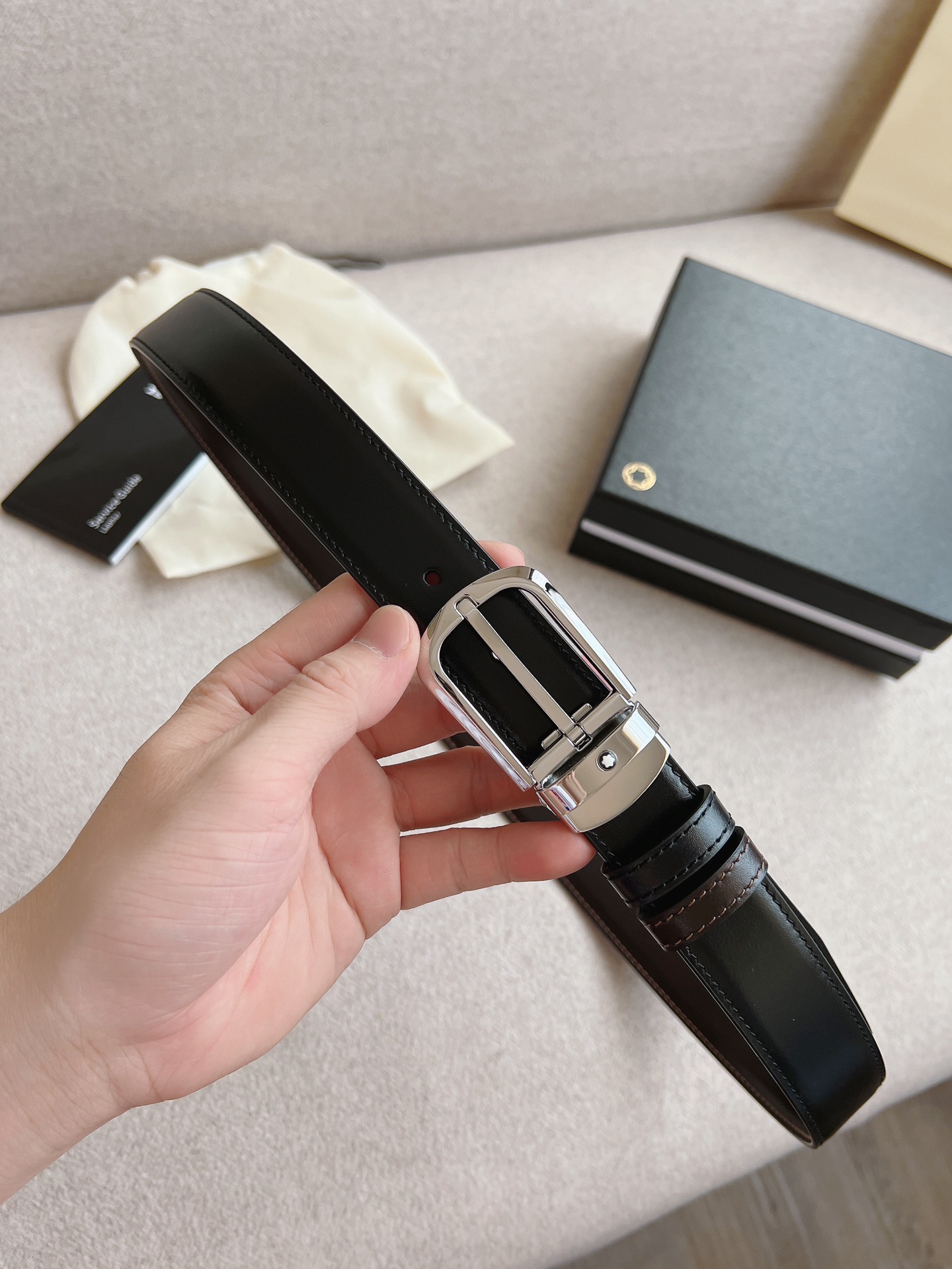 Montblanc Leather Belt 30mm