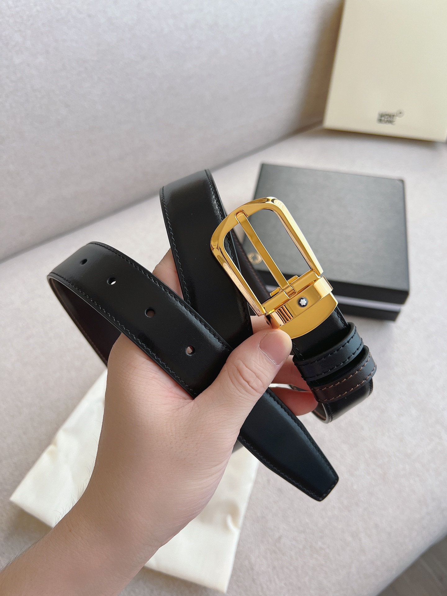 Montblanc Leather Belt 30mm