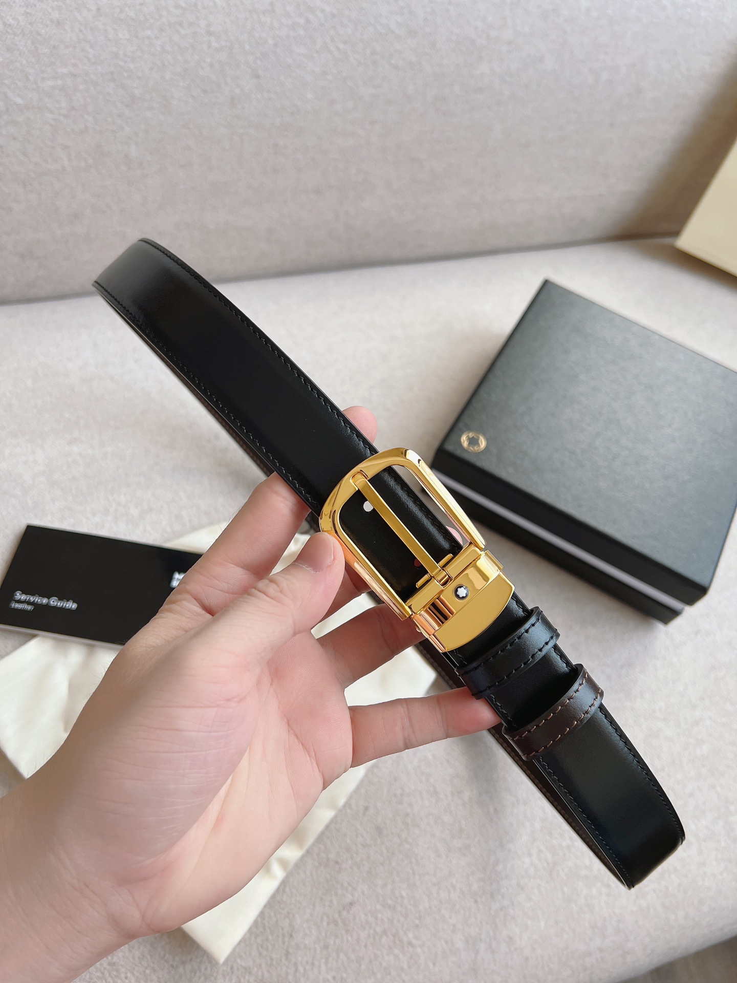 Montblanc Leather Belt 30mm