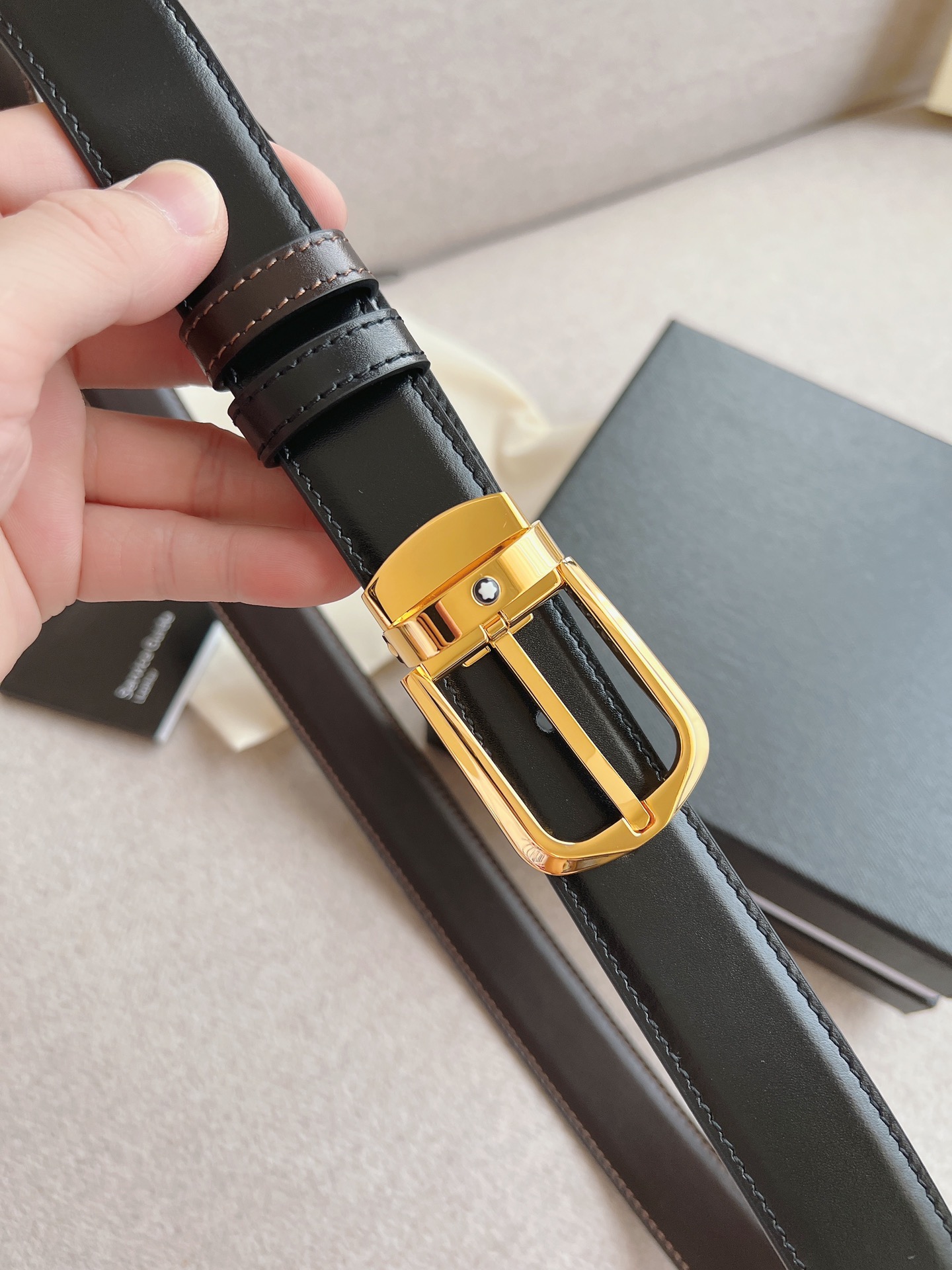 Montblanc Leather Belt 30mm